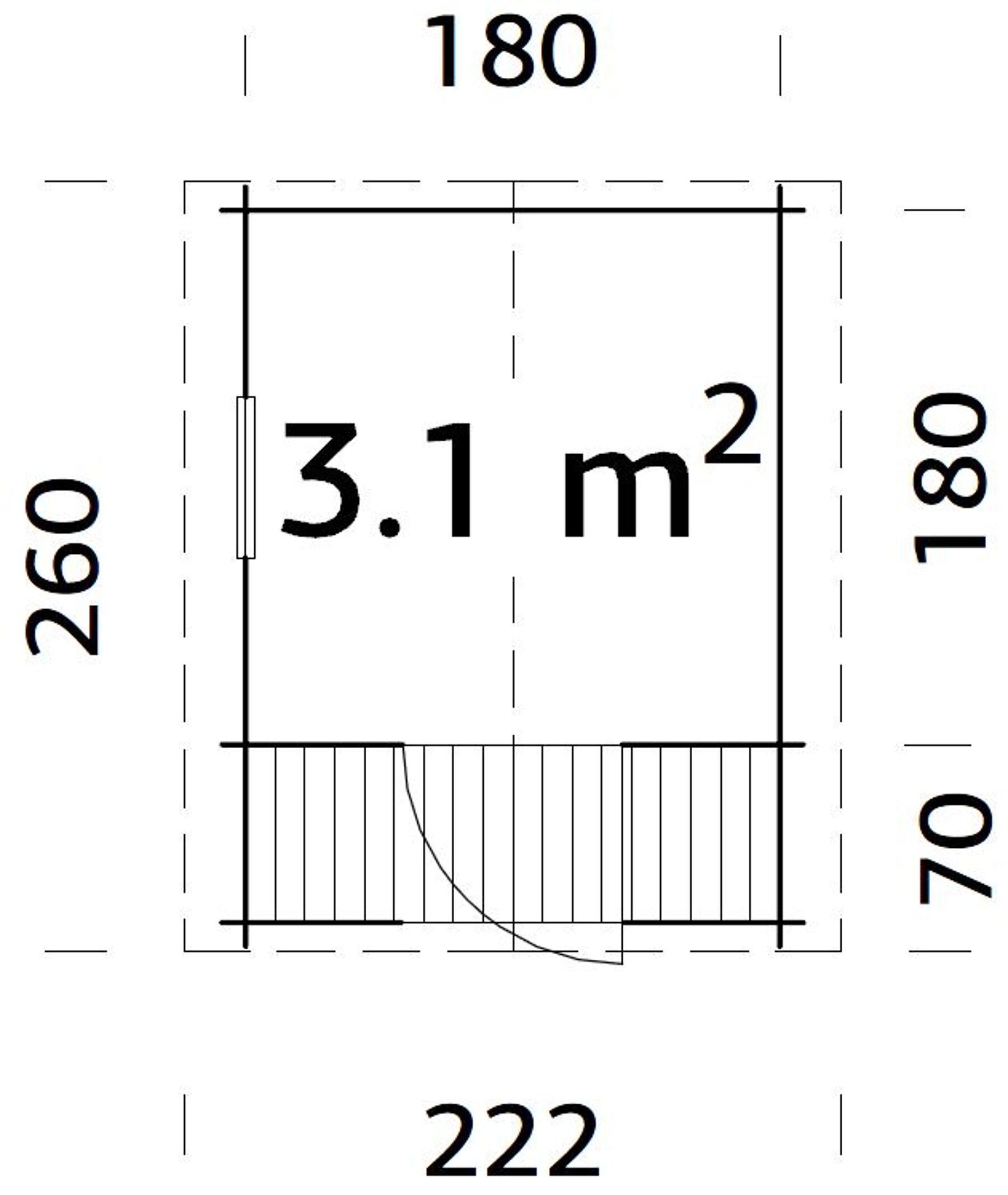 Kinderspielhaus Stina 3,1 m²