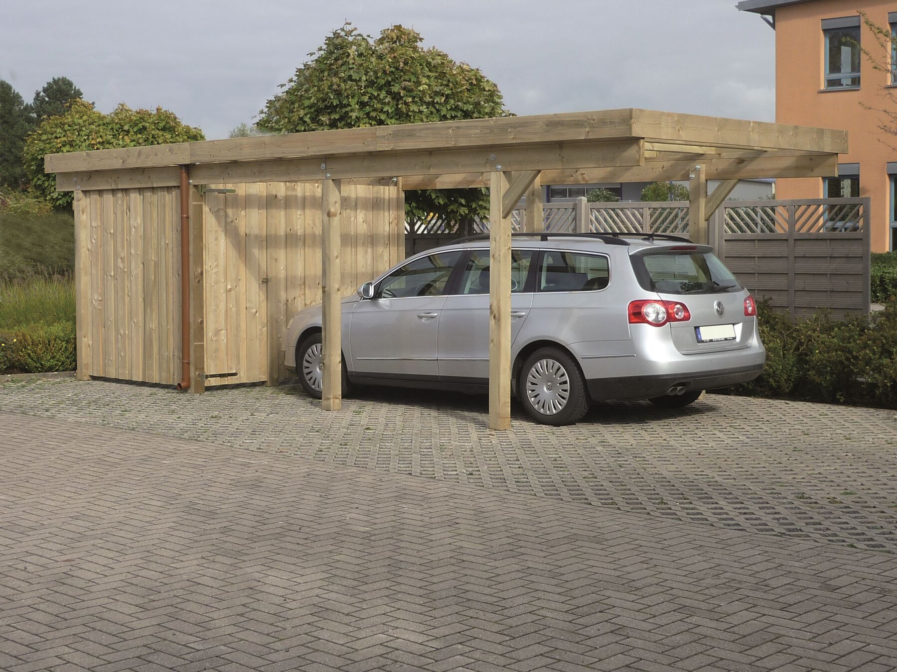 Trapezblechdach für Einzelcarport Amrum 1