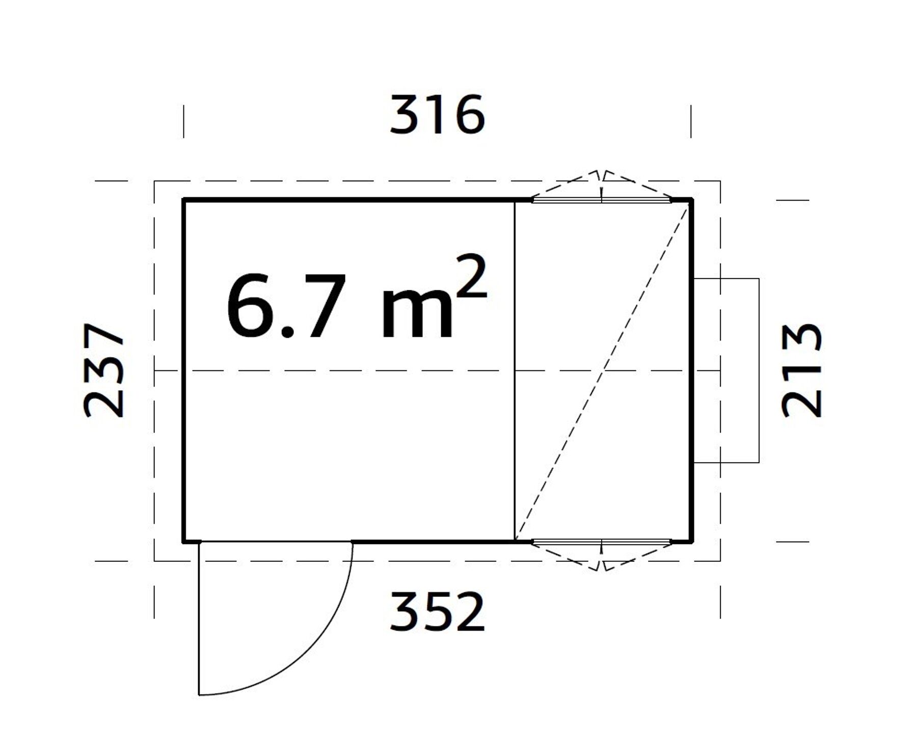 Hühnerhaus Chick 6,7 m²
