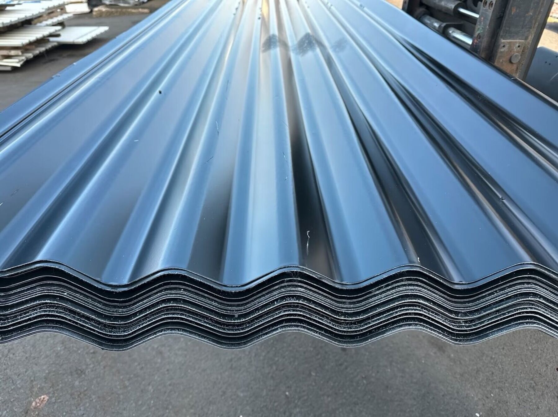 159,84 m² Wellblech Sonderposten 300 cm Schwarz DP 34-143