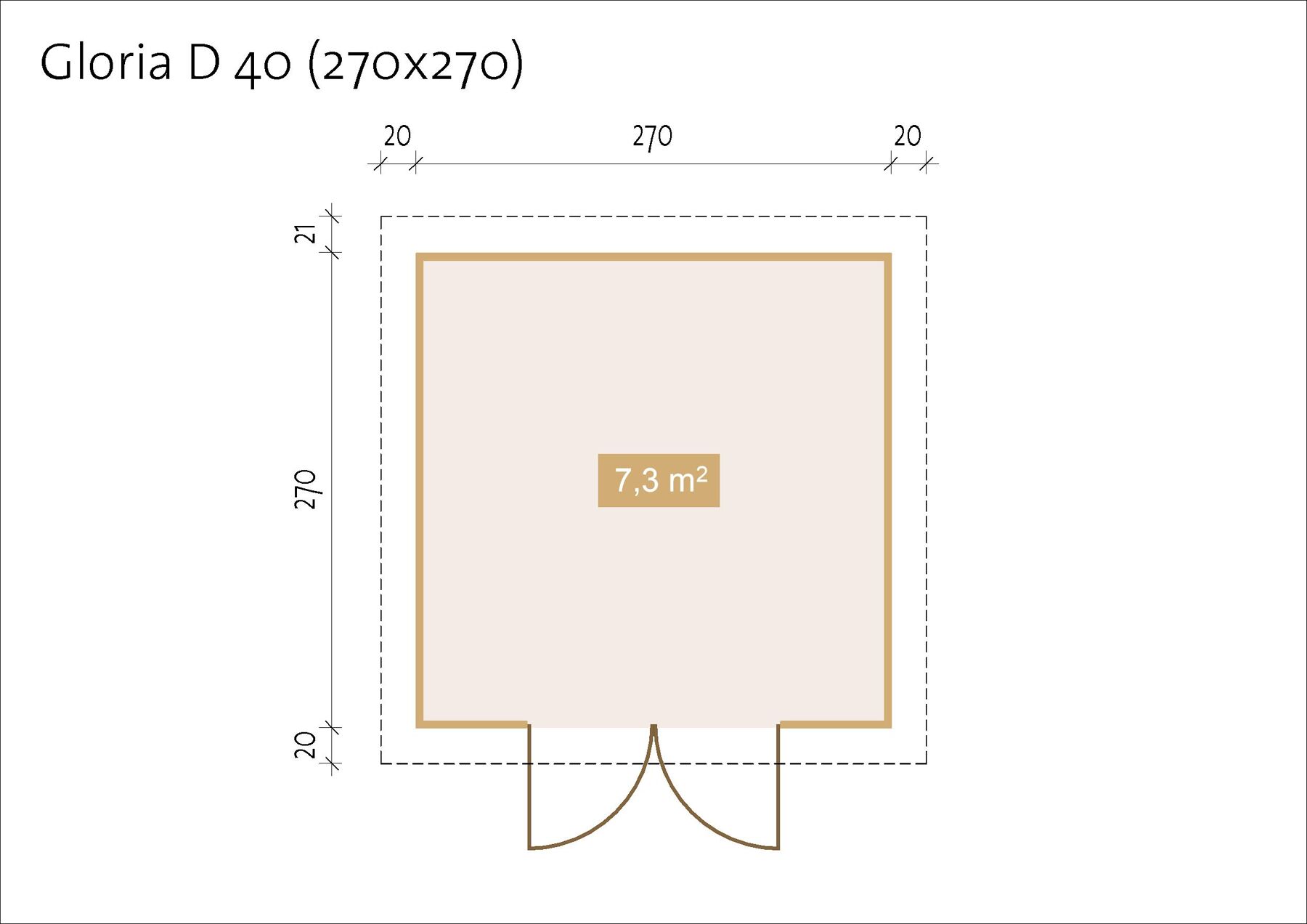 Gerätehaus Ahl mit Trapezblech Anthrazit