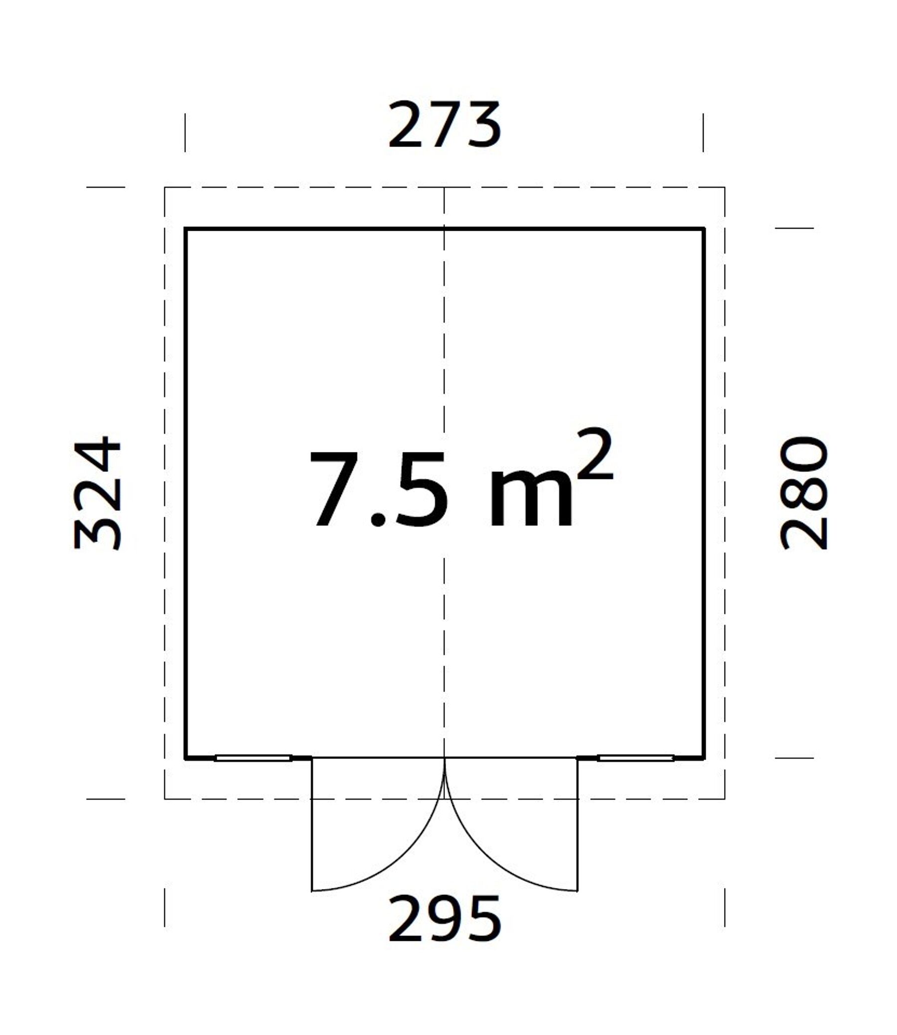 Gerätehaus Dan 7,5 m²