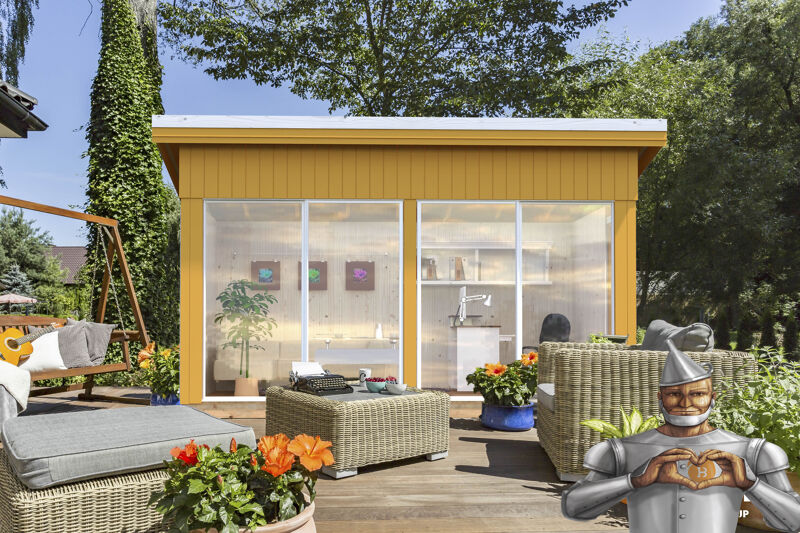 Gartenhaus mit Glasfront Gartenhäuser mit viel Glas