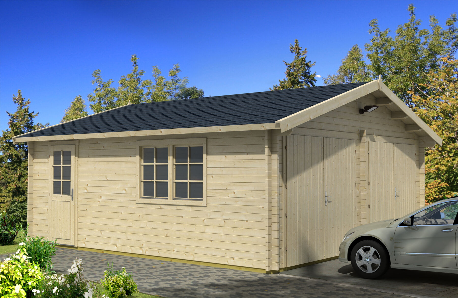 Holzgarage D 70
