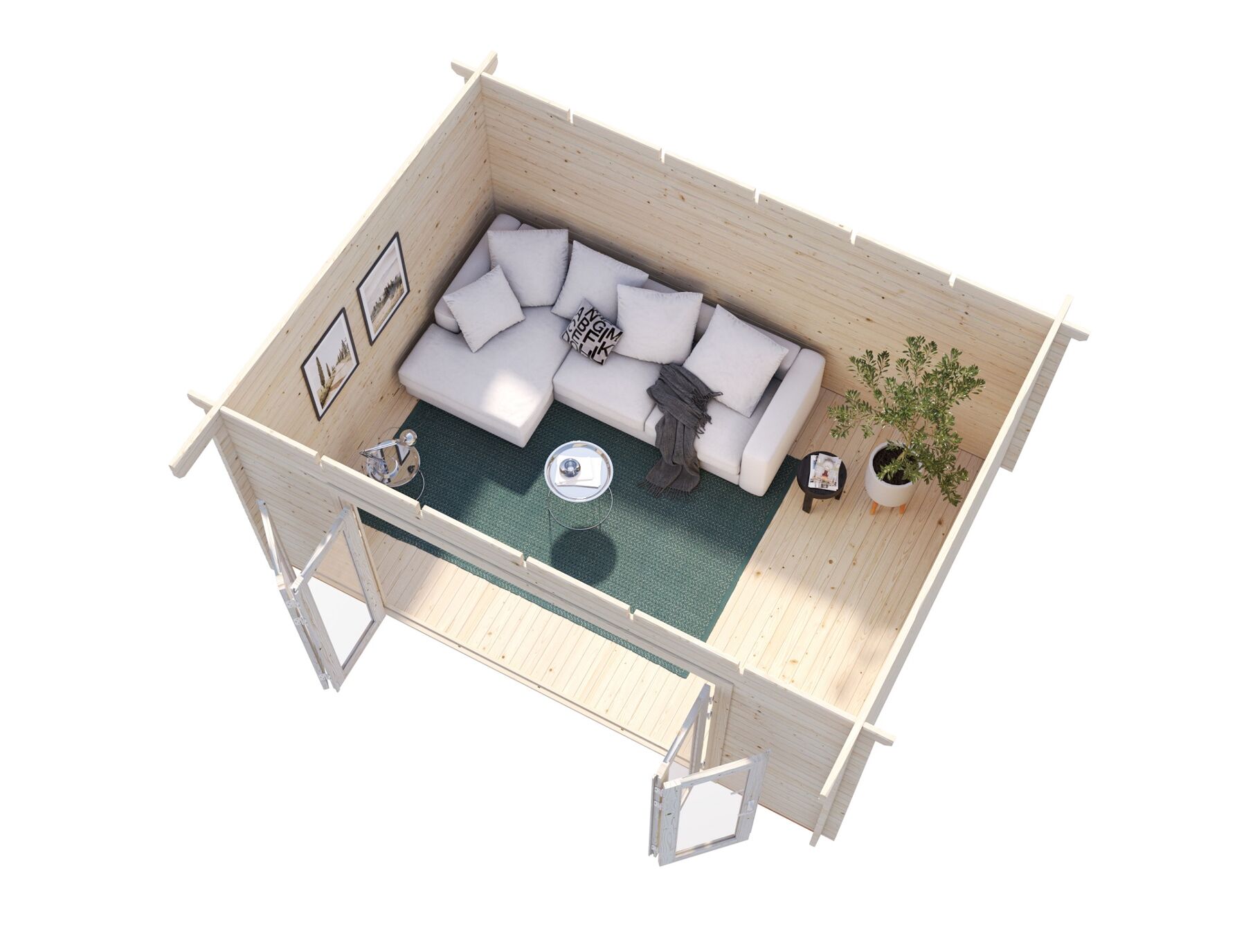 Gartenhaus Lea 14,2 m² Transparent 