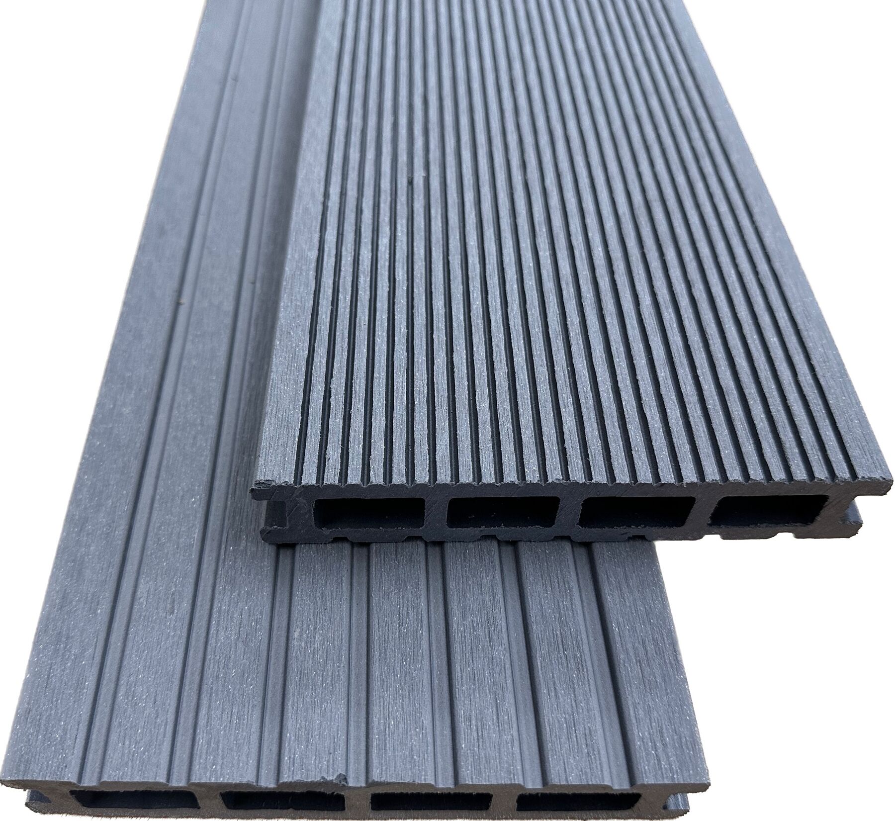 WPC Terrassendielen Hohlkammer 20 x 140 mm Grau 