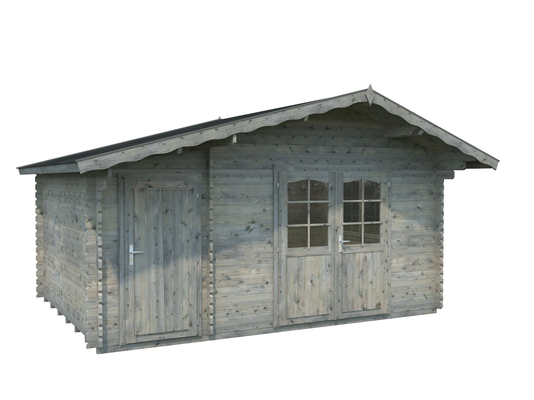 Palmako Gartenhaus Emma 14,2 m² Grau 