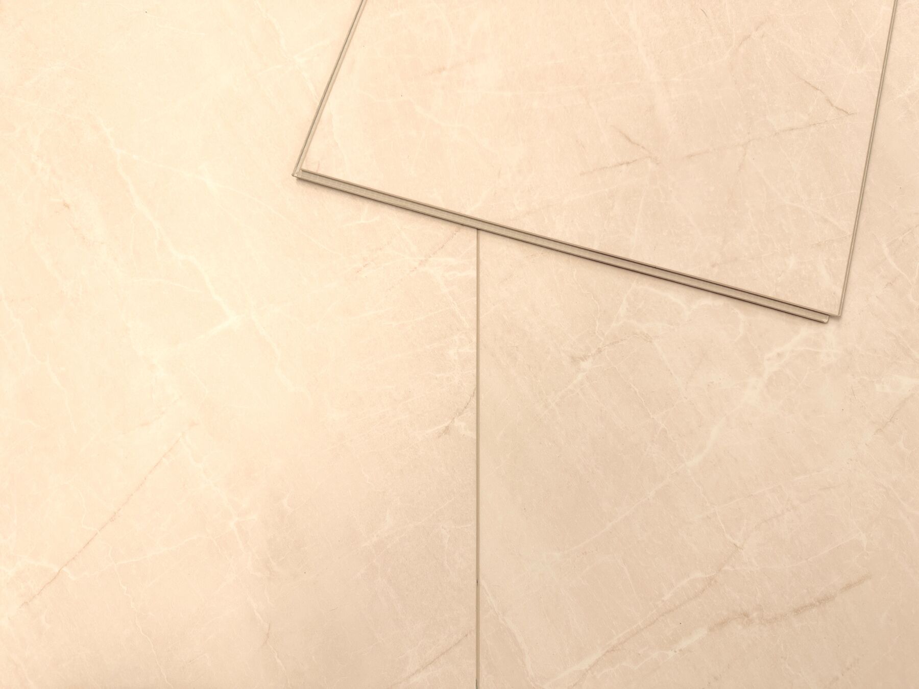 Fliesen, Bodenfliesen, Marmoroptik, Beige, Diagonalfuge
