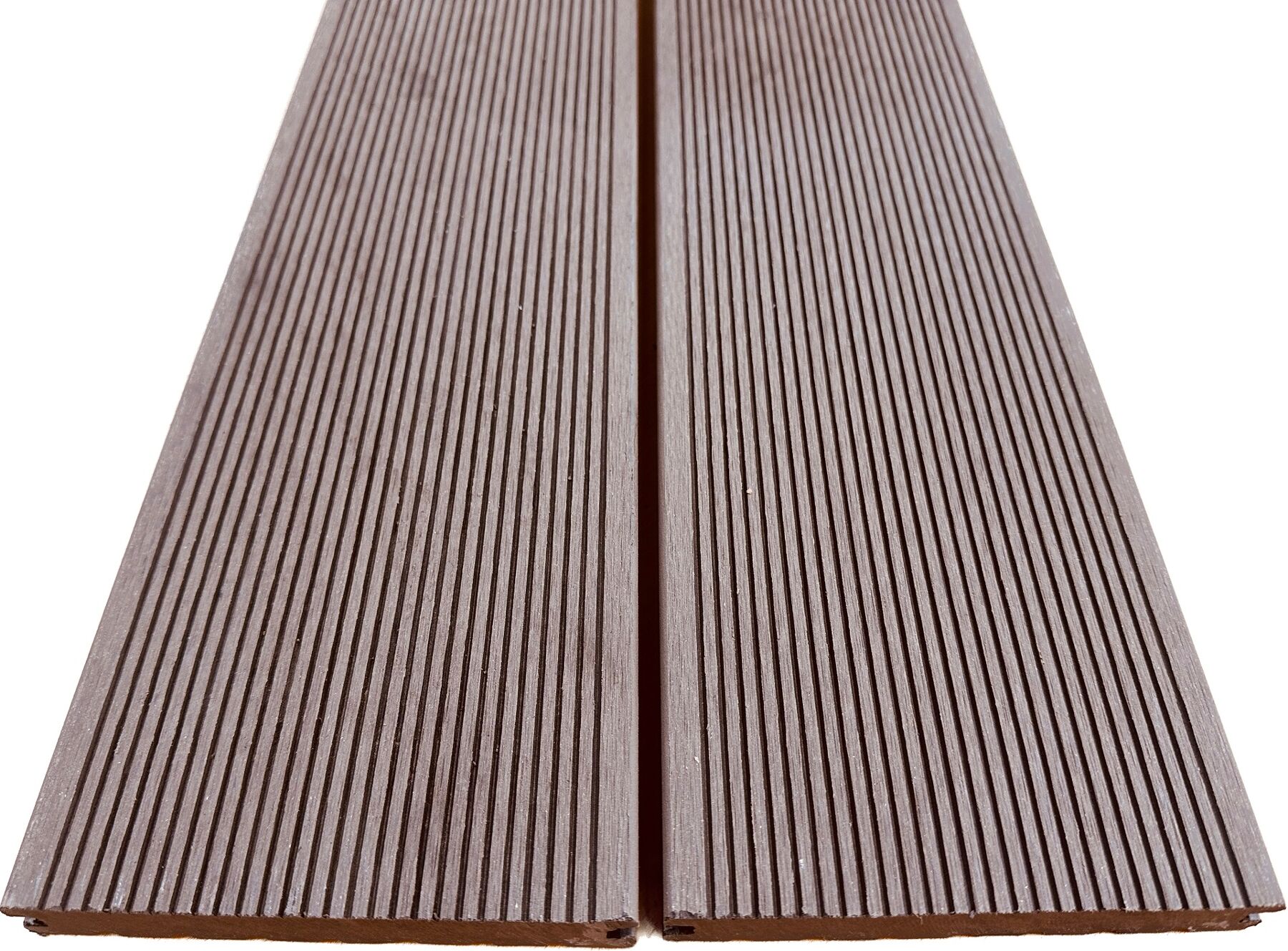 WPC Terrassendielen, Massiv Braun 20x145x4500 mm