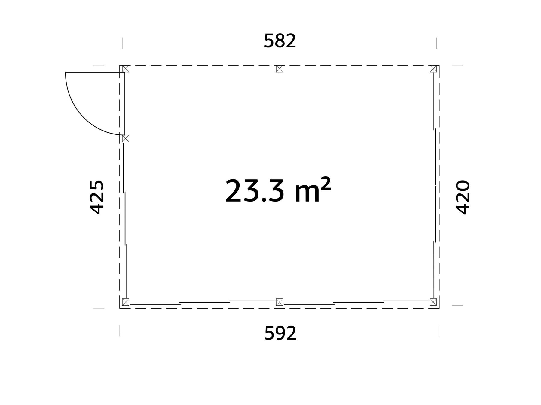 Terassenüberdachung Lumi 23,3 m² Slide Plus Diagramm, Handlung