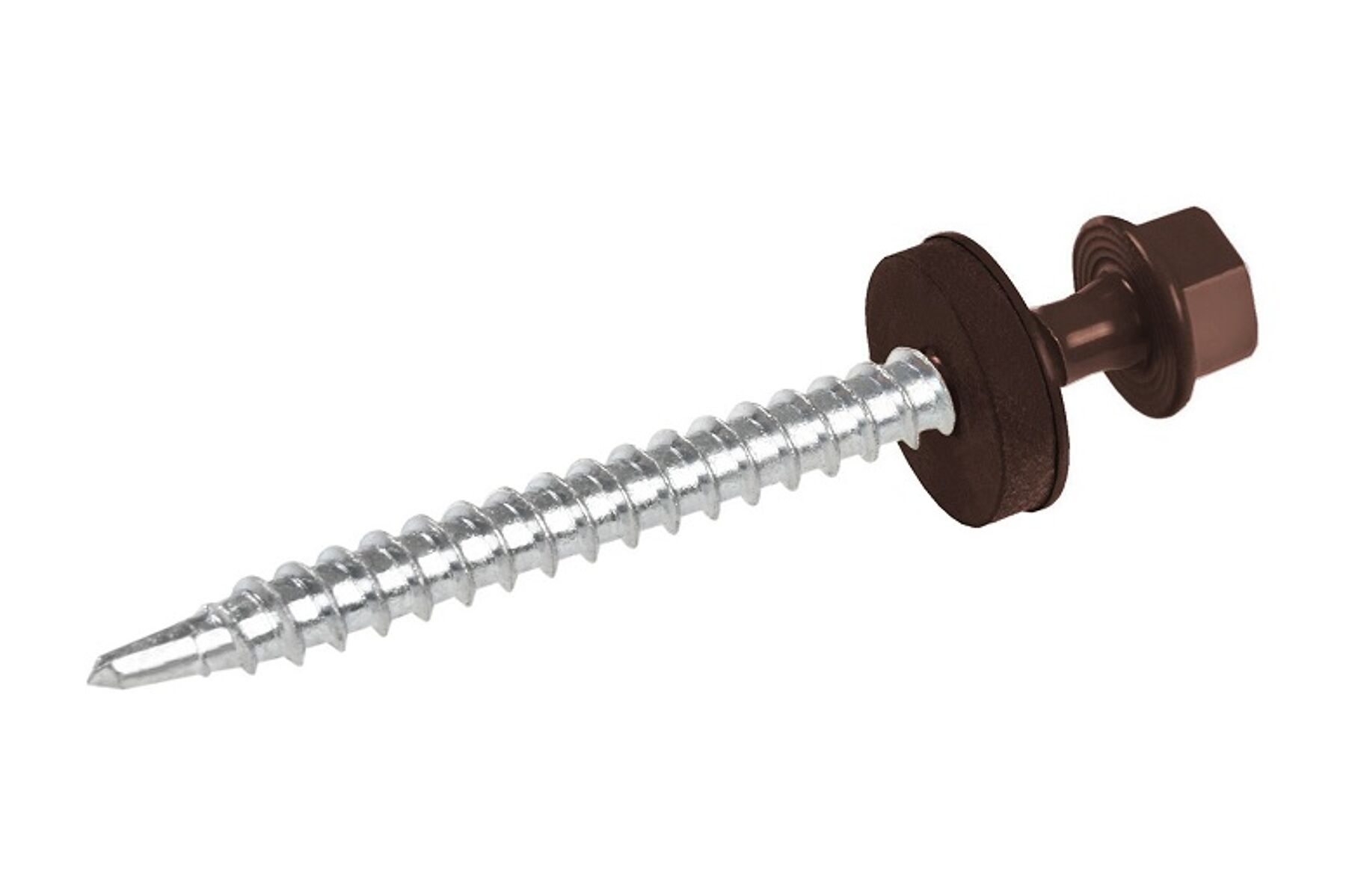 Bohrschrauben für Kalotten, 4.8x60mm, 100er Box Braun