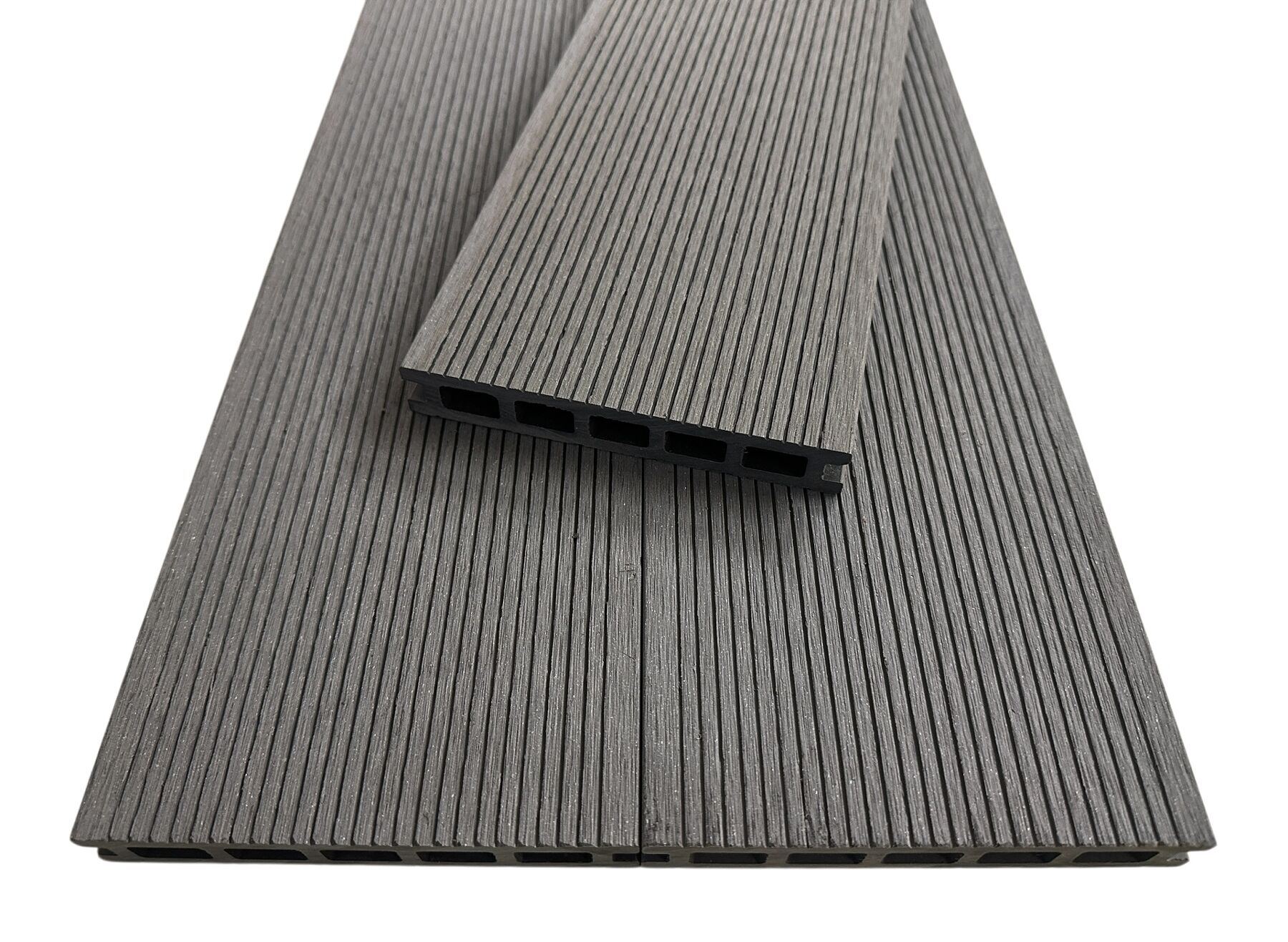 WPC Terrassendielen Hohlkammer 22 x 140 mm Grau 