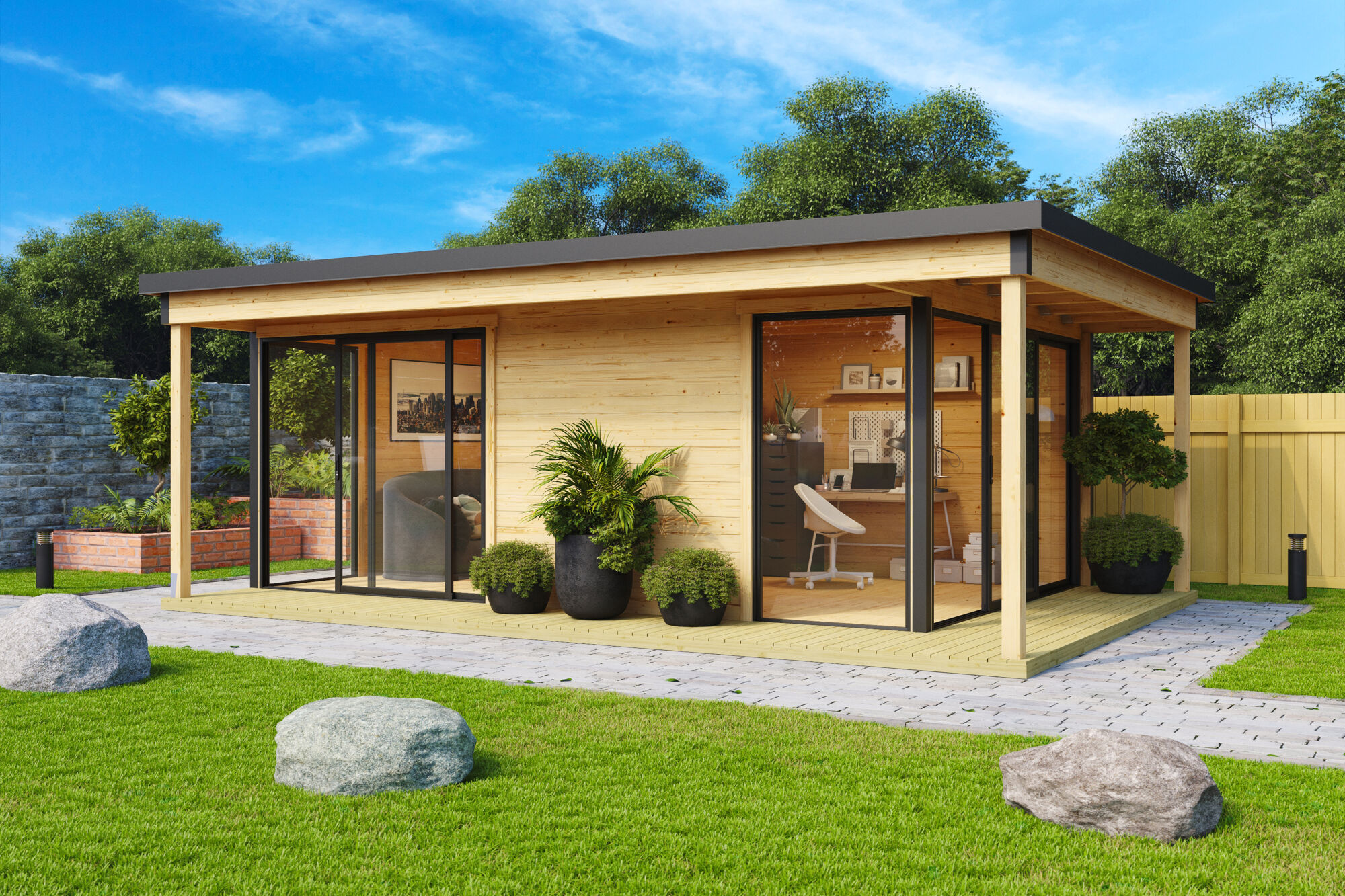 Domeo_3_Loggia_41292-2 Gartenhaus Domeo 3 Loggia