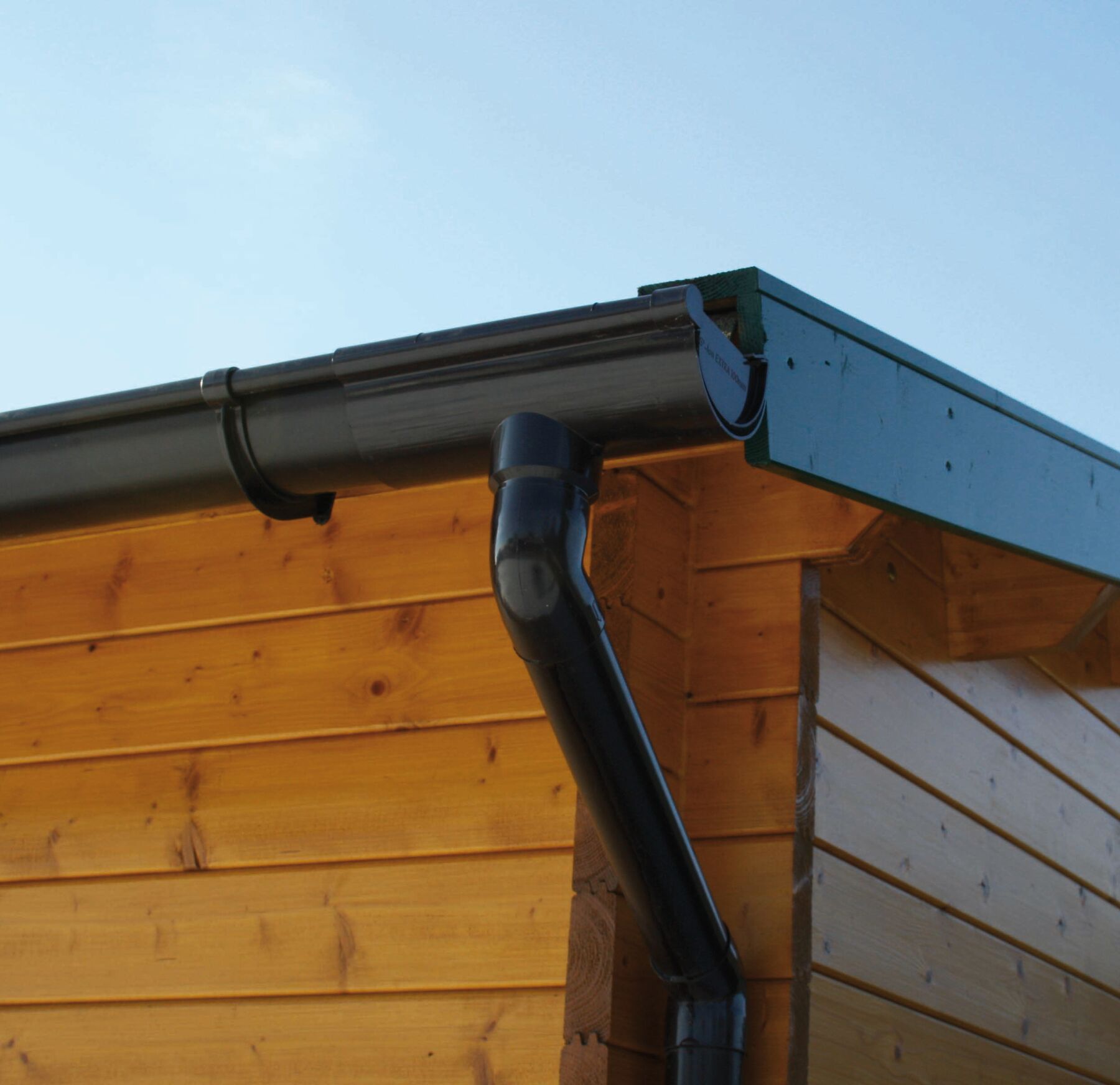 Dachrinnen Set für Pultdachhaus bis 6,0 m Anthrazit