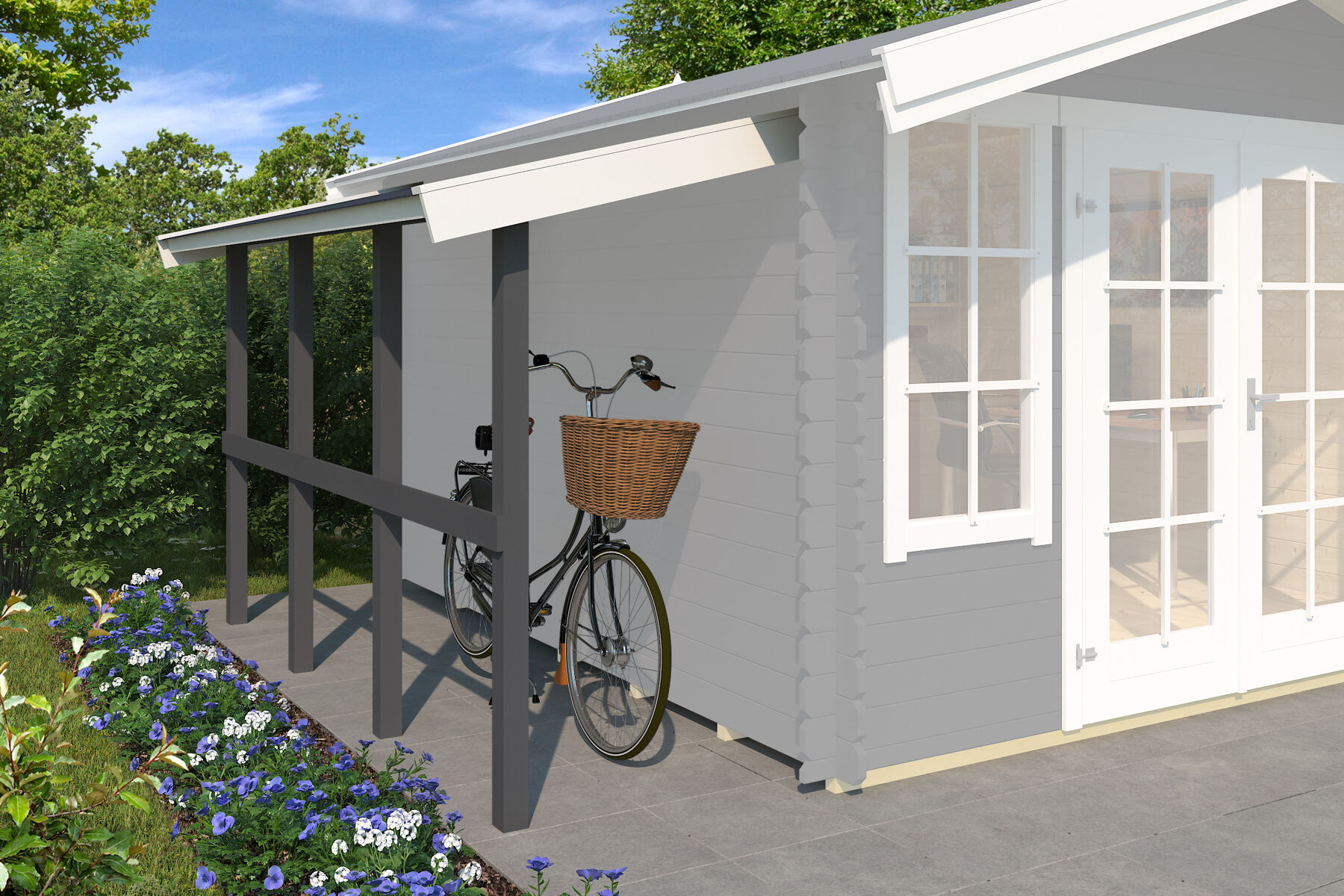 Schleppdach 90 x 300