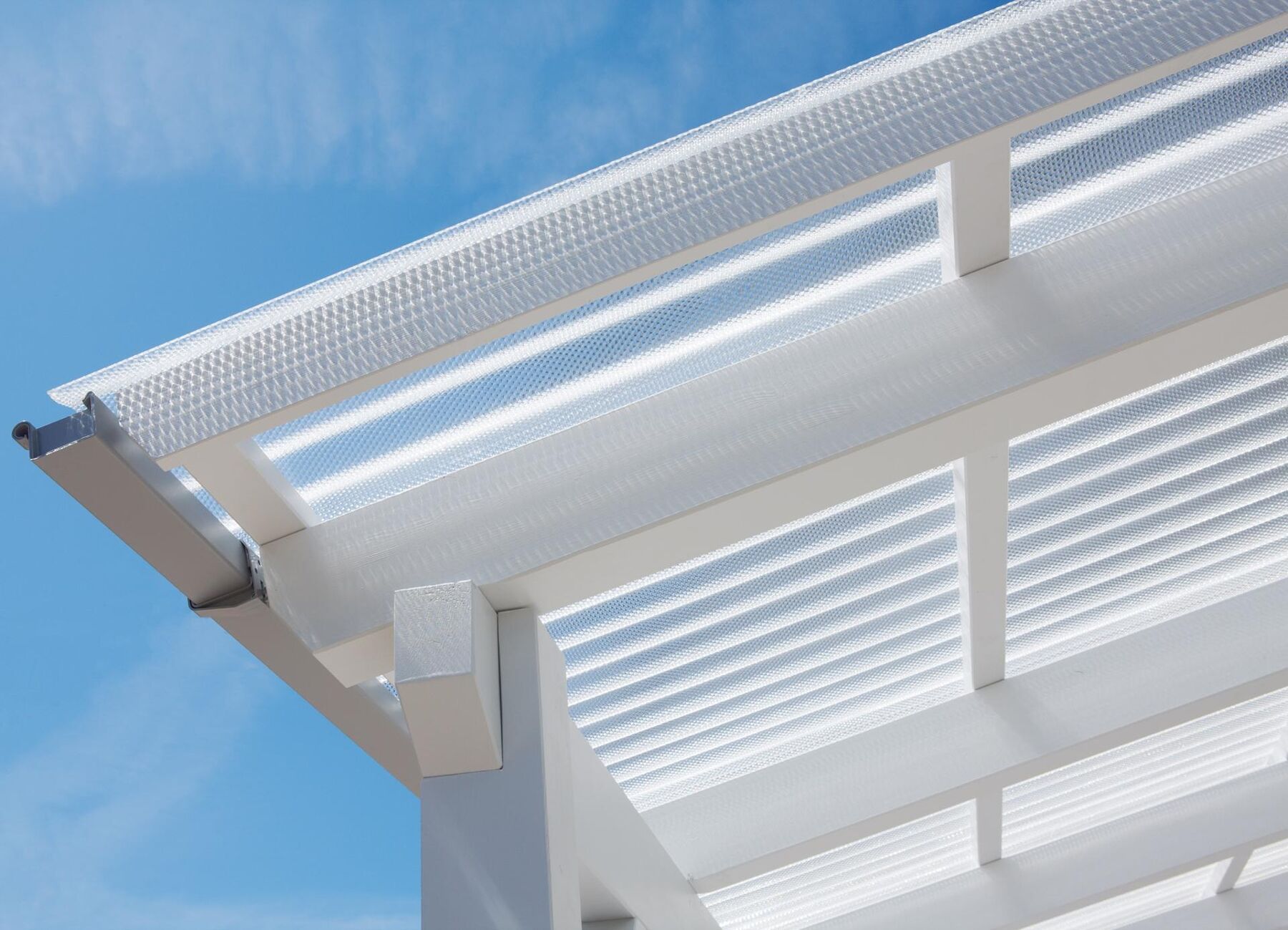 Veranda, Überdachung, Pergola, Glasfaser, Aluminium