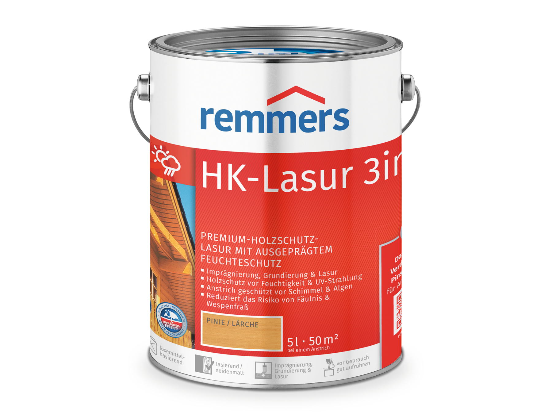 HK Lasur - Premium-Holzschutz 5 Liter Pinie/Lärche