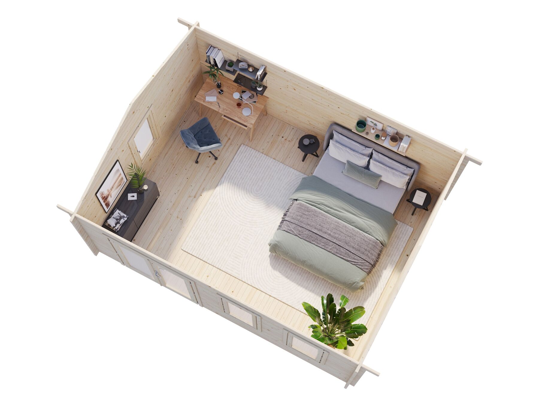 Gartenhaus Iris 19,1 m² Transparent 