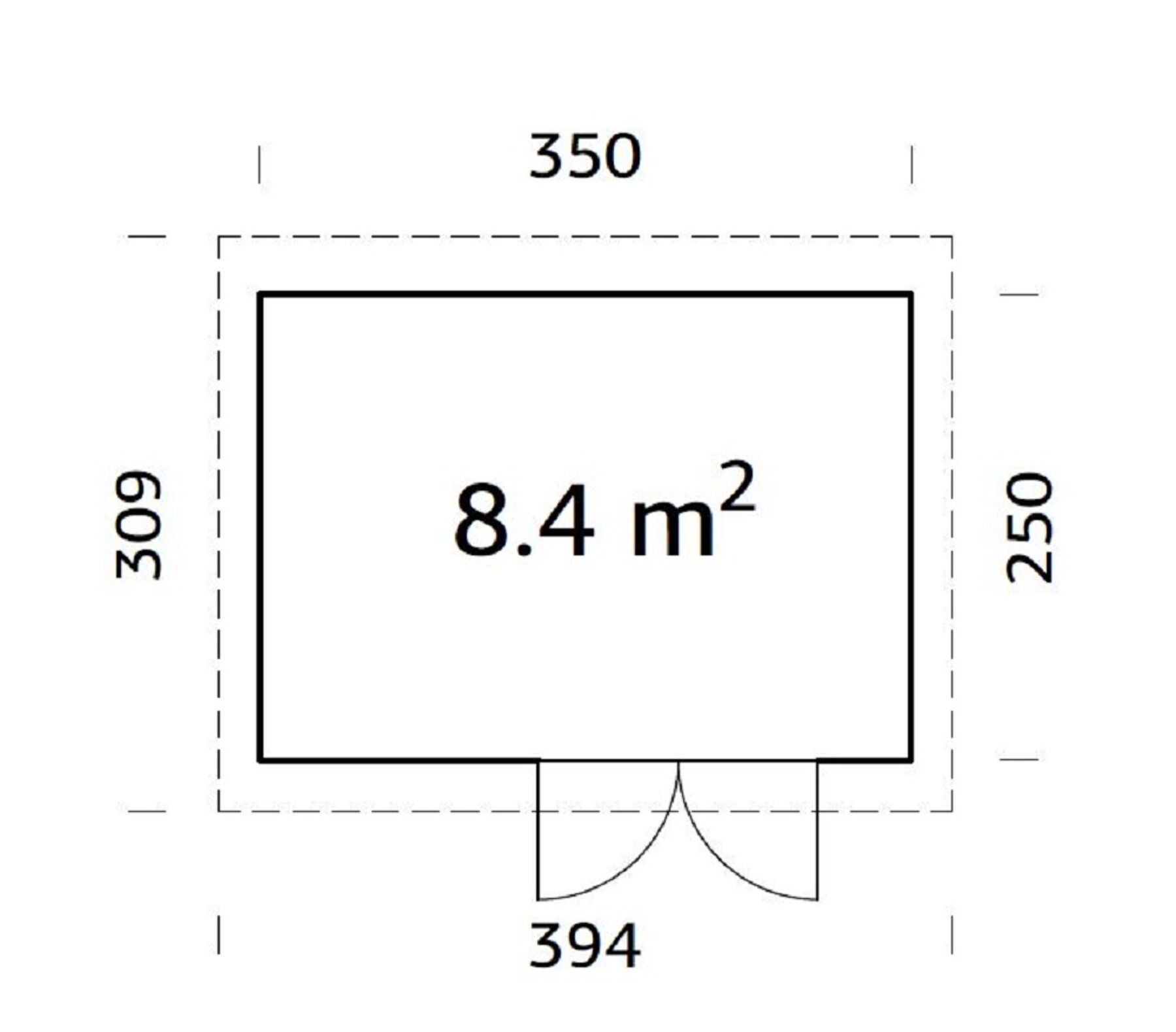 Gartenhaus Lara 8,4 m²