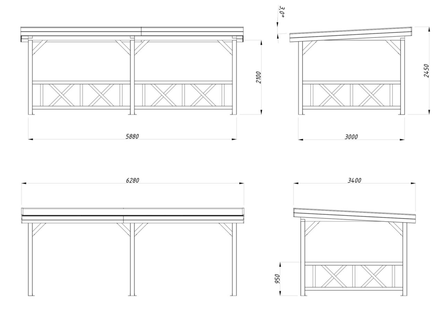 Pavillon Lenna 16,6 m² Set 307
