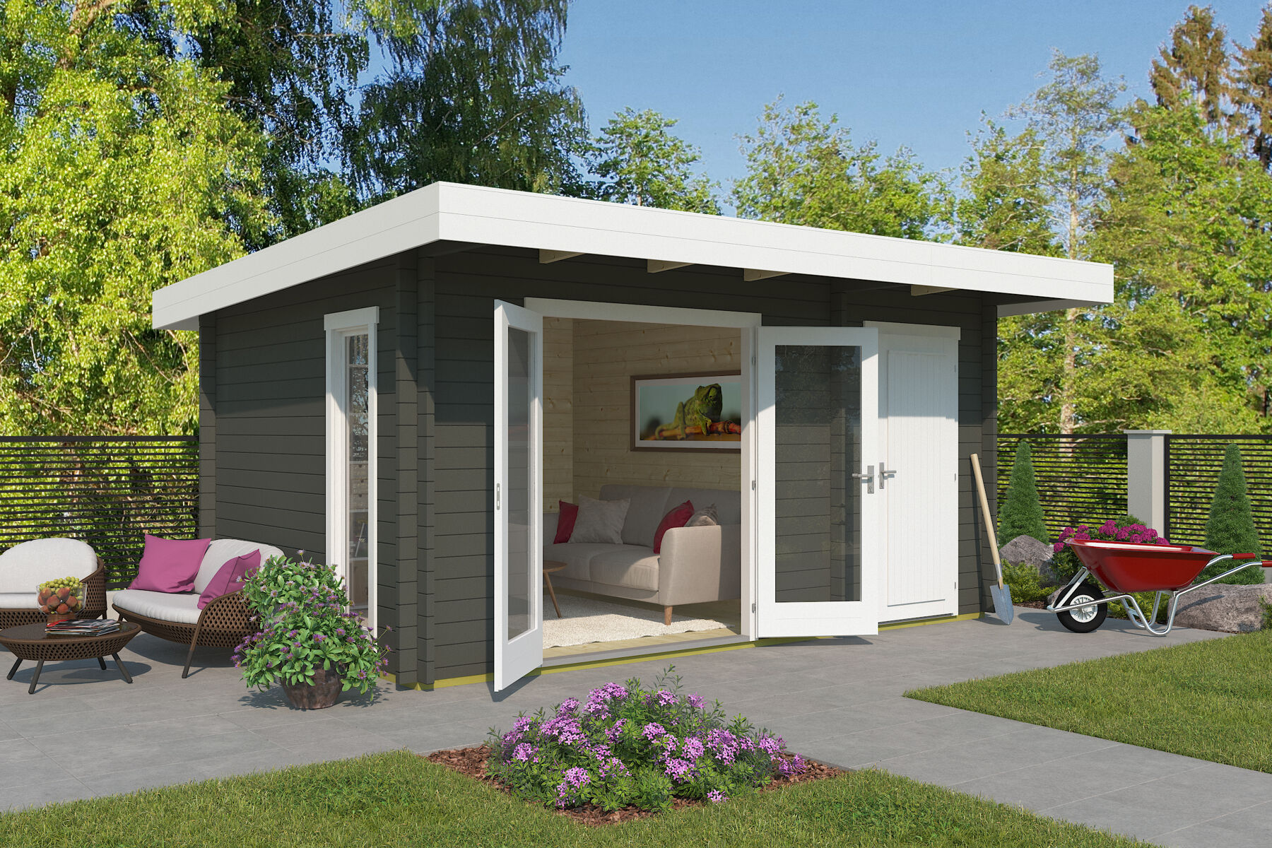 Gras, Innenarchitektur, Wohnen, Schaufel, Haus