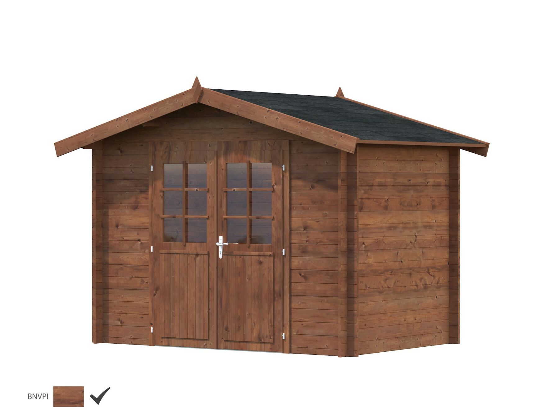 Gartenhaus Valentine 4,7 m² Braun