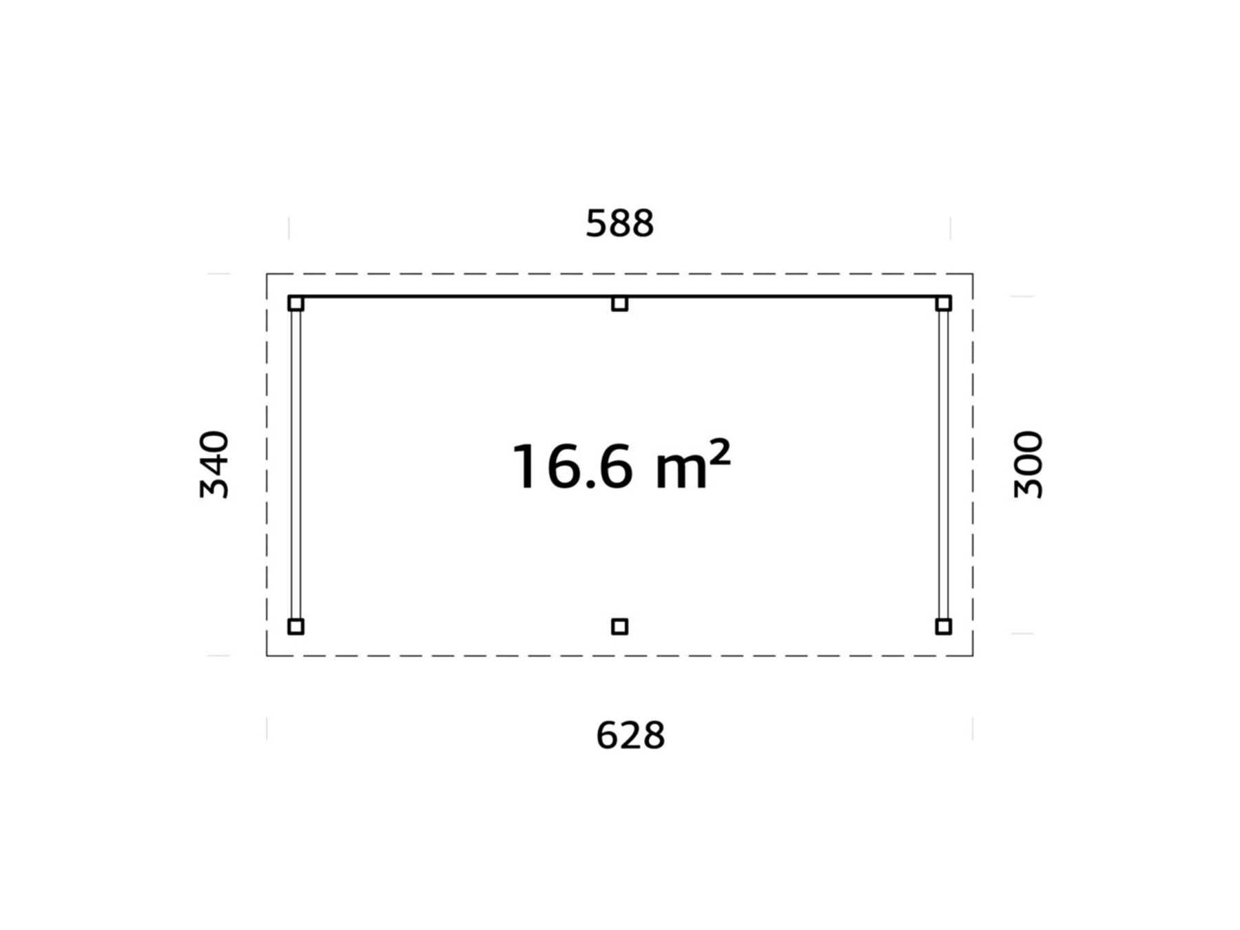 Pavillon Lenna 16,6 m² Set 308
