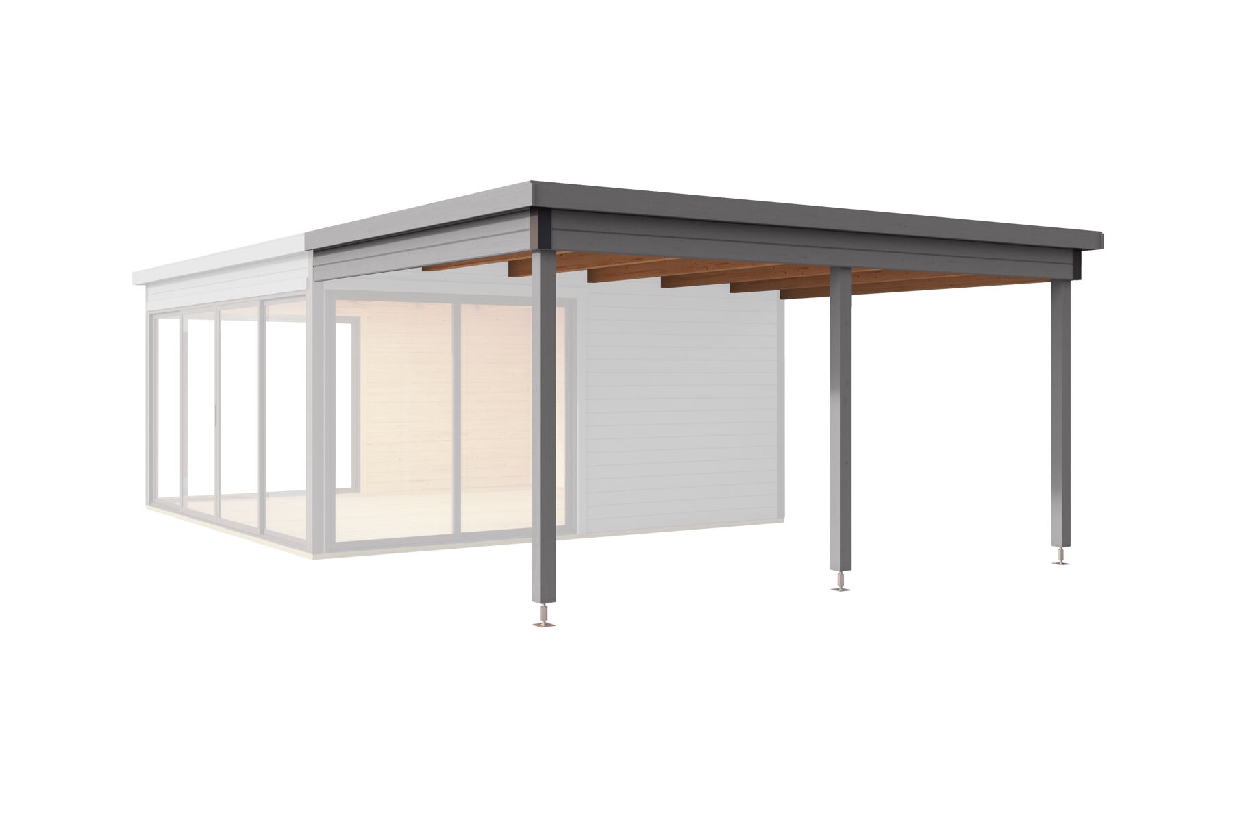 Dachverlängerung Für Gartenhaus Domeo 5