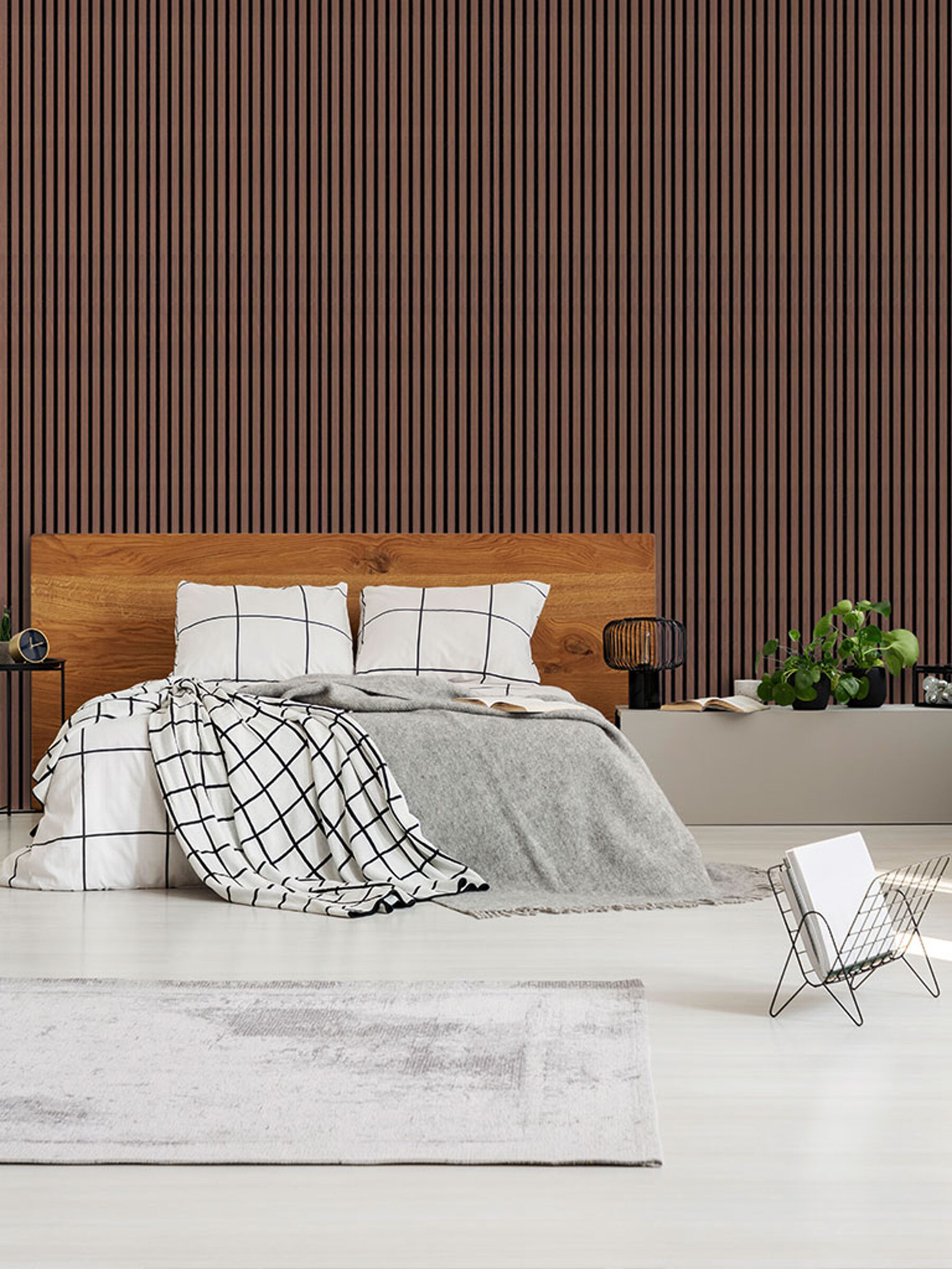 Akustikpaneele Solid Walnut 2400x600x22 mm