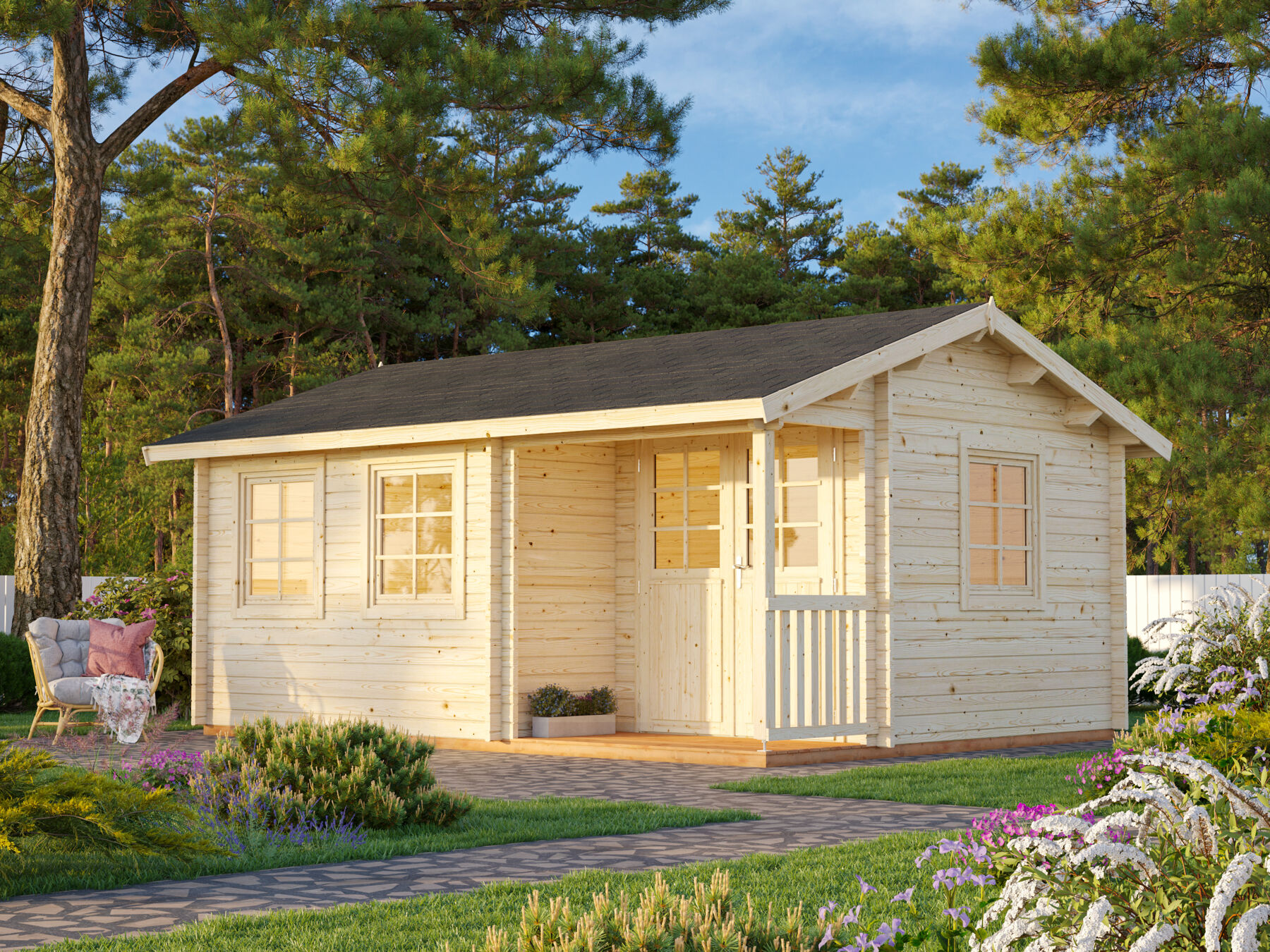 Gartenhaus Susanna 16,4 m² Transparent 