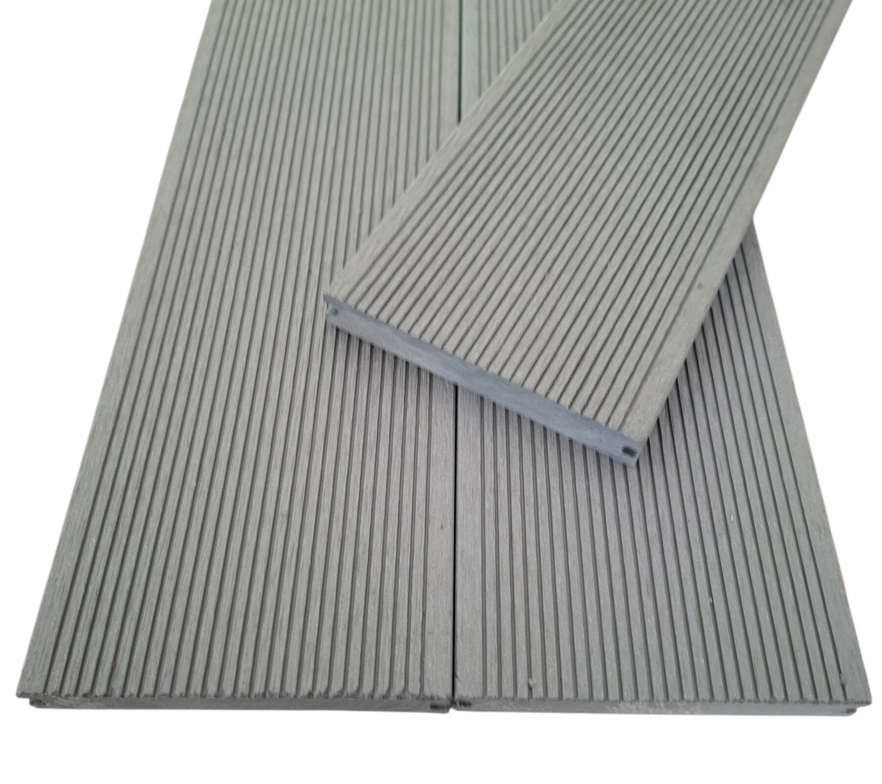 WPC Terrassendielen Massiv Grau 20 x 140 mm 