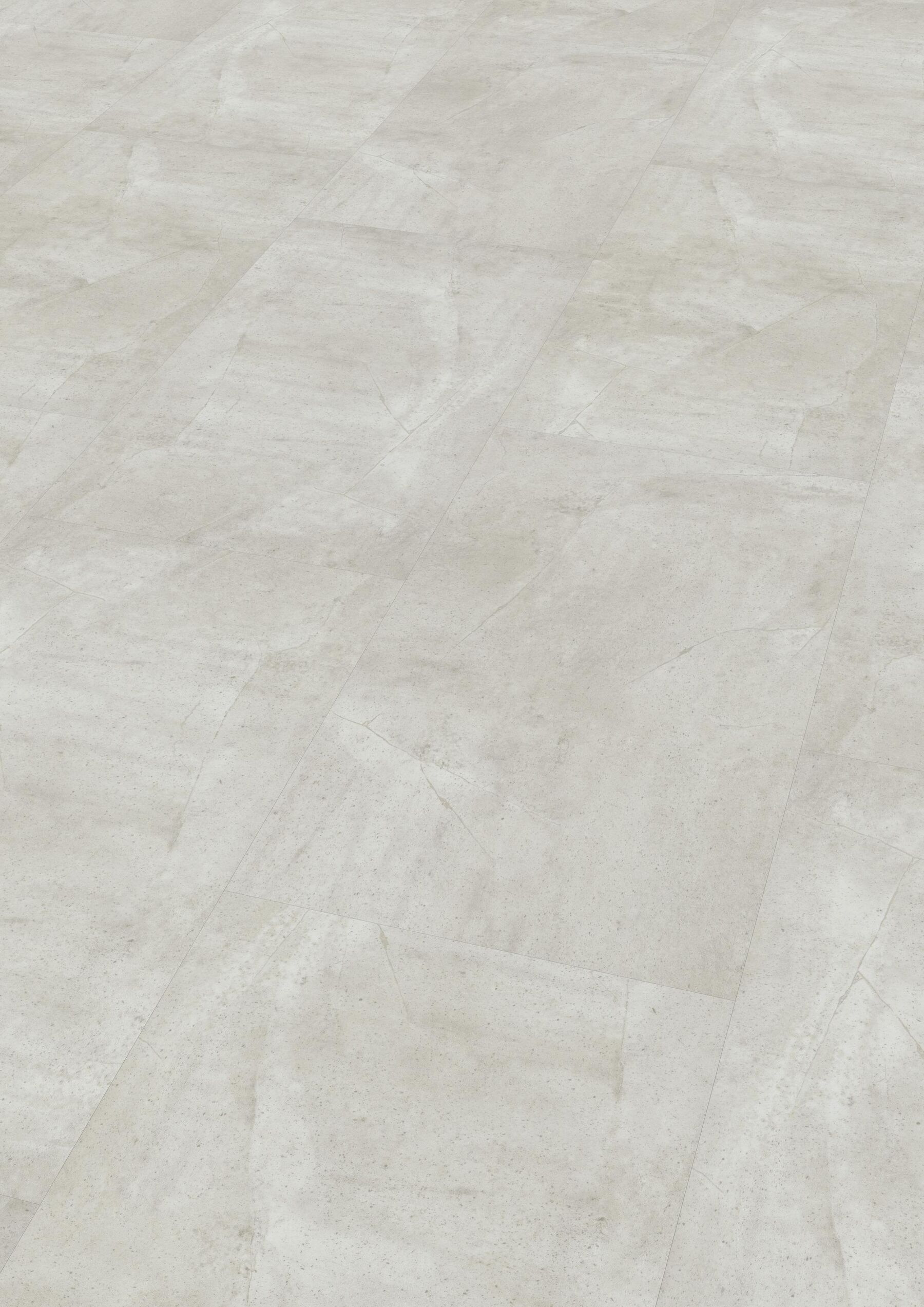 Klick-Vinylboden Concrete White inkl. Trittschalldämmung