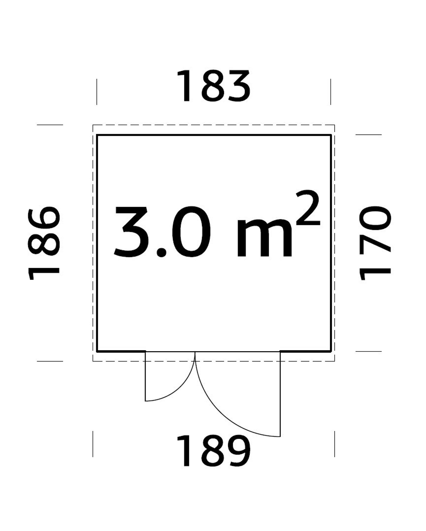 Gerätehaus Leif 3,0 m²