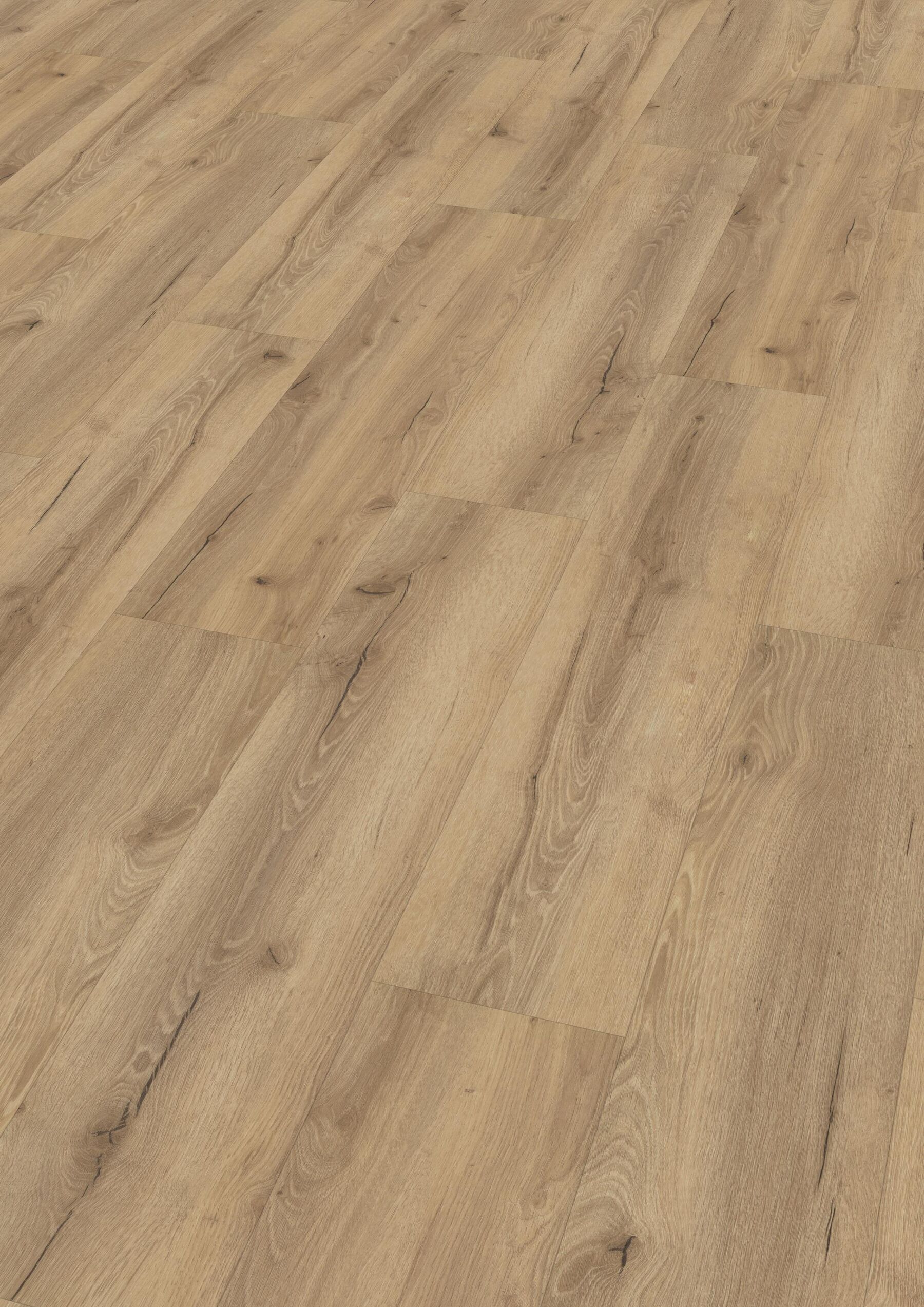 Klick-Vinylboden Eiche Lein inkl. Trittschalldämmung