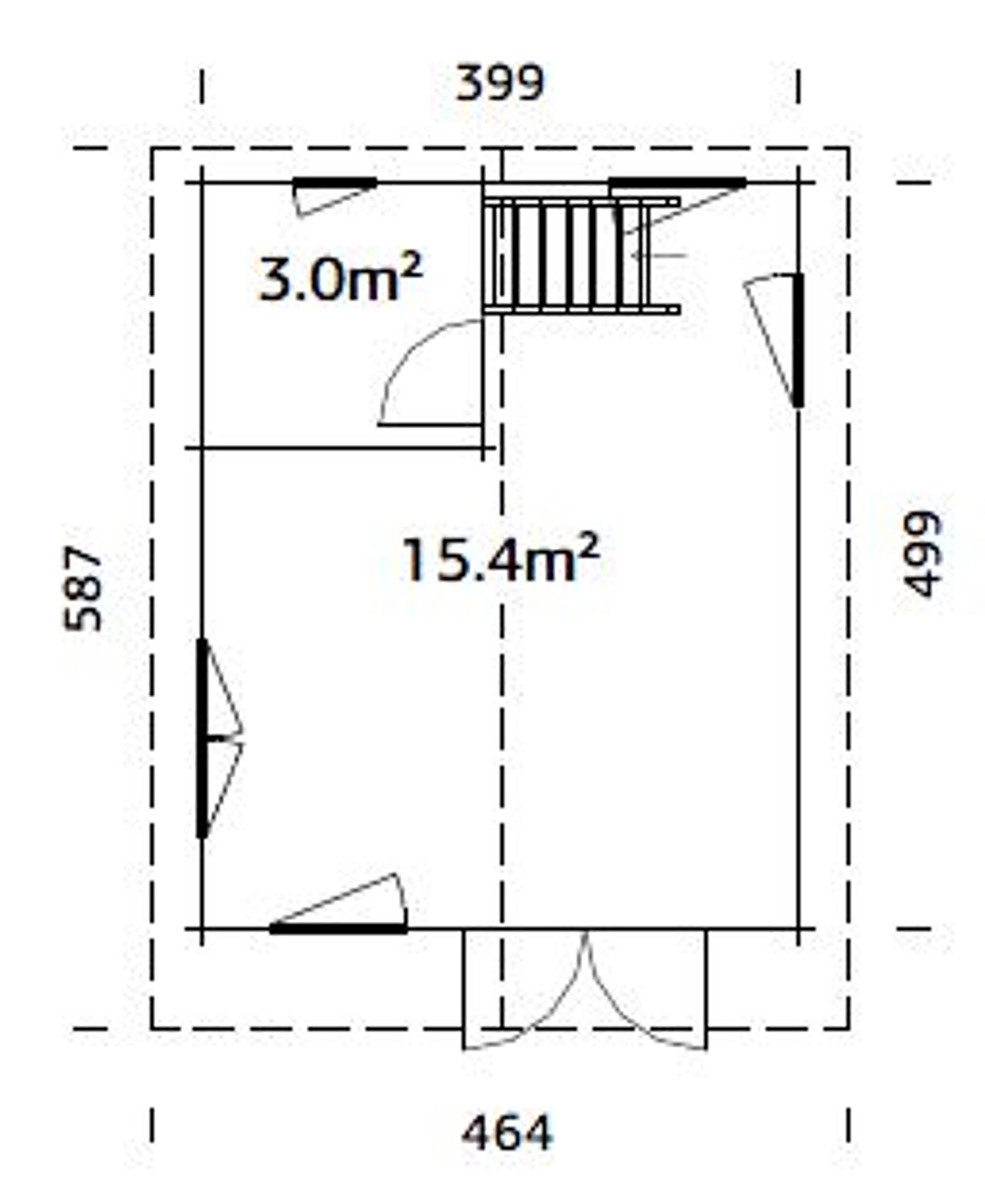 Ferienhaus Kendra 18,4 m²