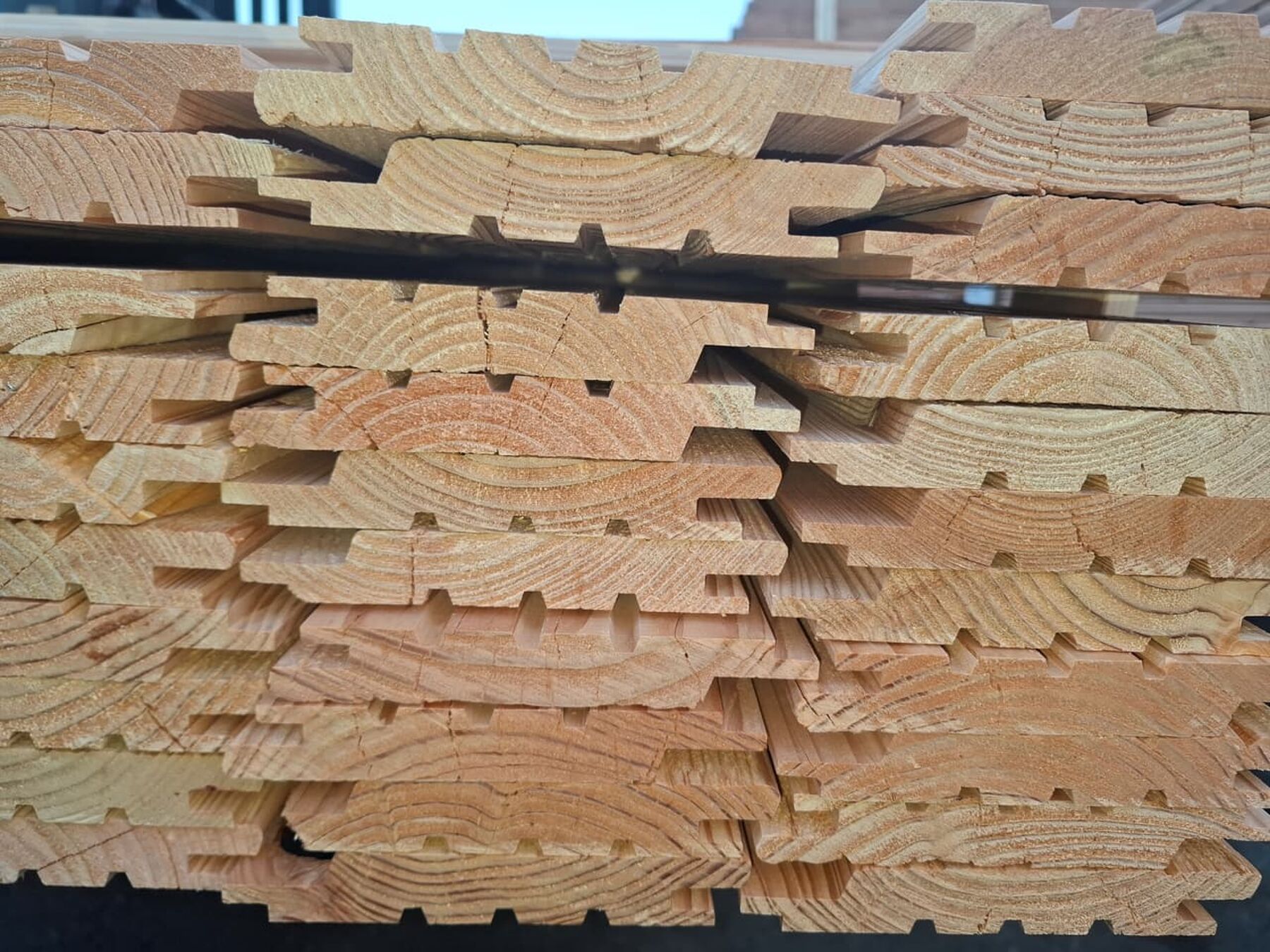 50 m² Europäische Lärche Profilholz, 21x144x4000 mm