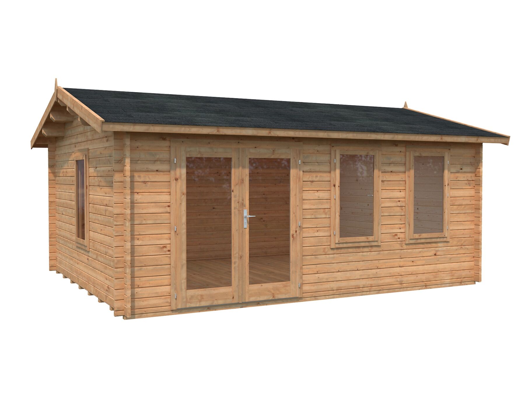 Gartenhaus Iris 19,1 m² Hellbraun 