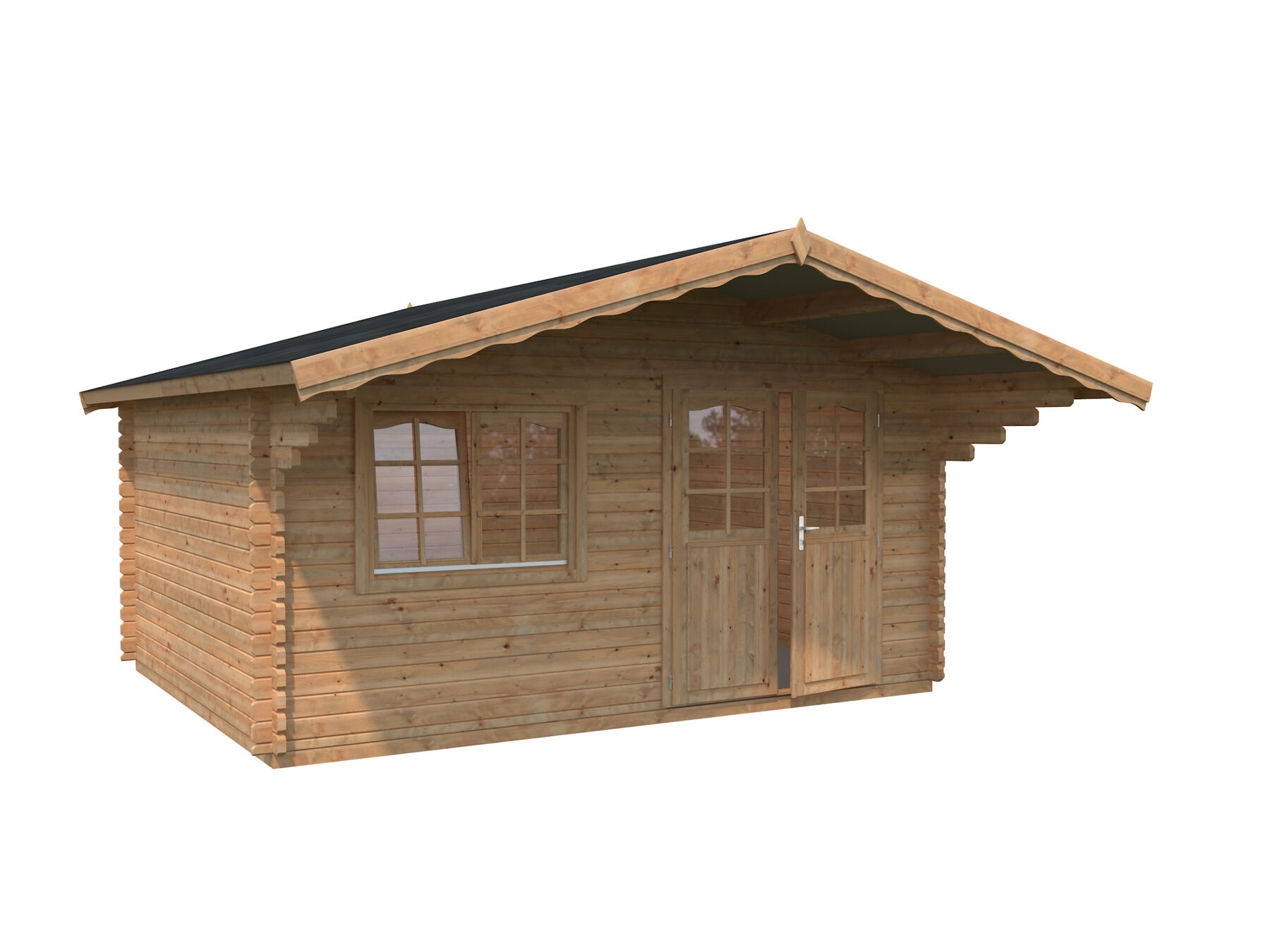 Palmako Gartenhaus Sally 15,5 m² Hellbraun 