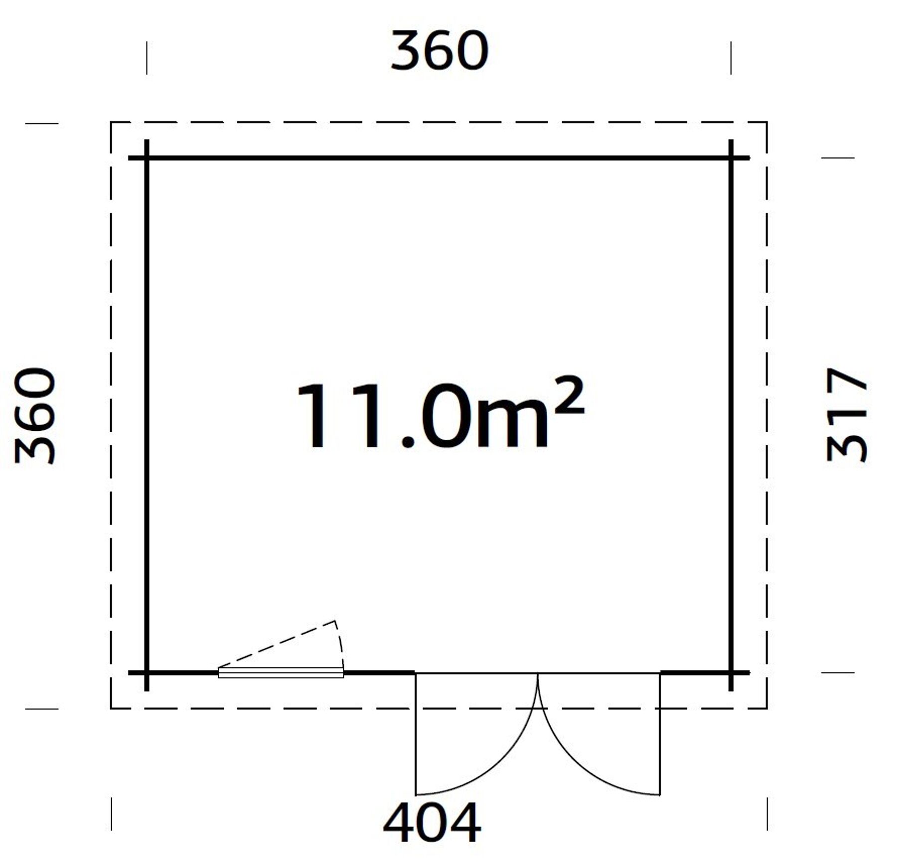 Gartenhaus Alice 11,0 m²