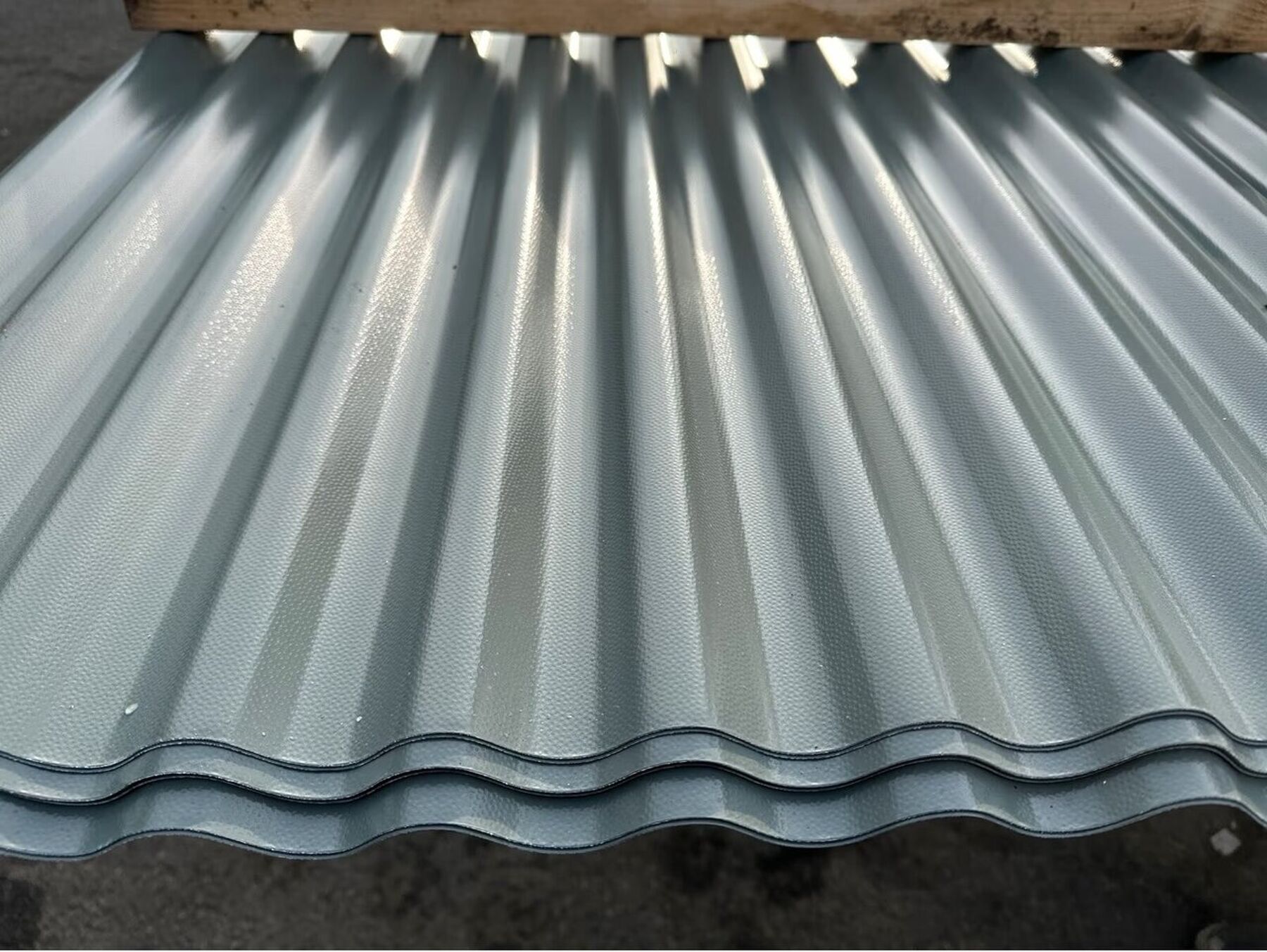 29,97 m² Wellblech Sonderposten 300 cm Lichtgrau DP 18-76