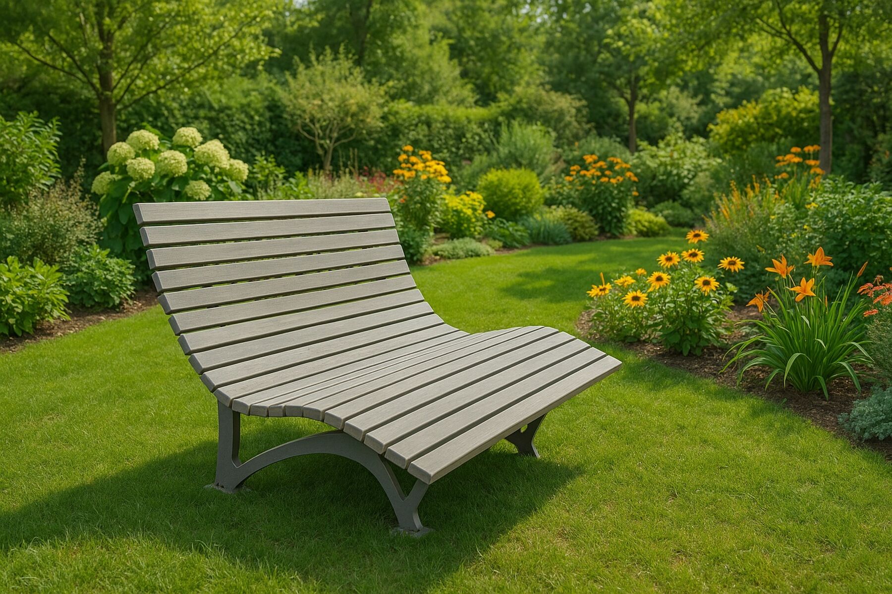 Sessel, Gartenbank, Holz, Lamellen, Gartenmöbel