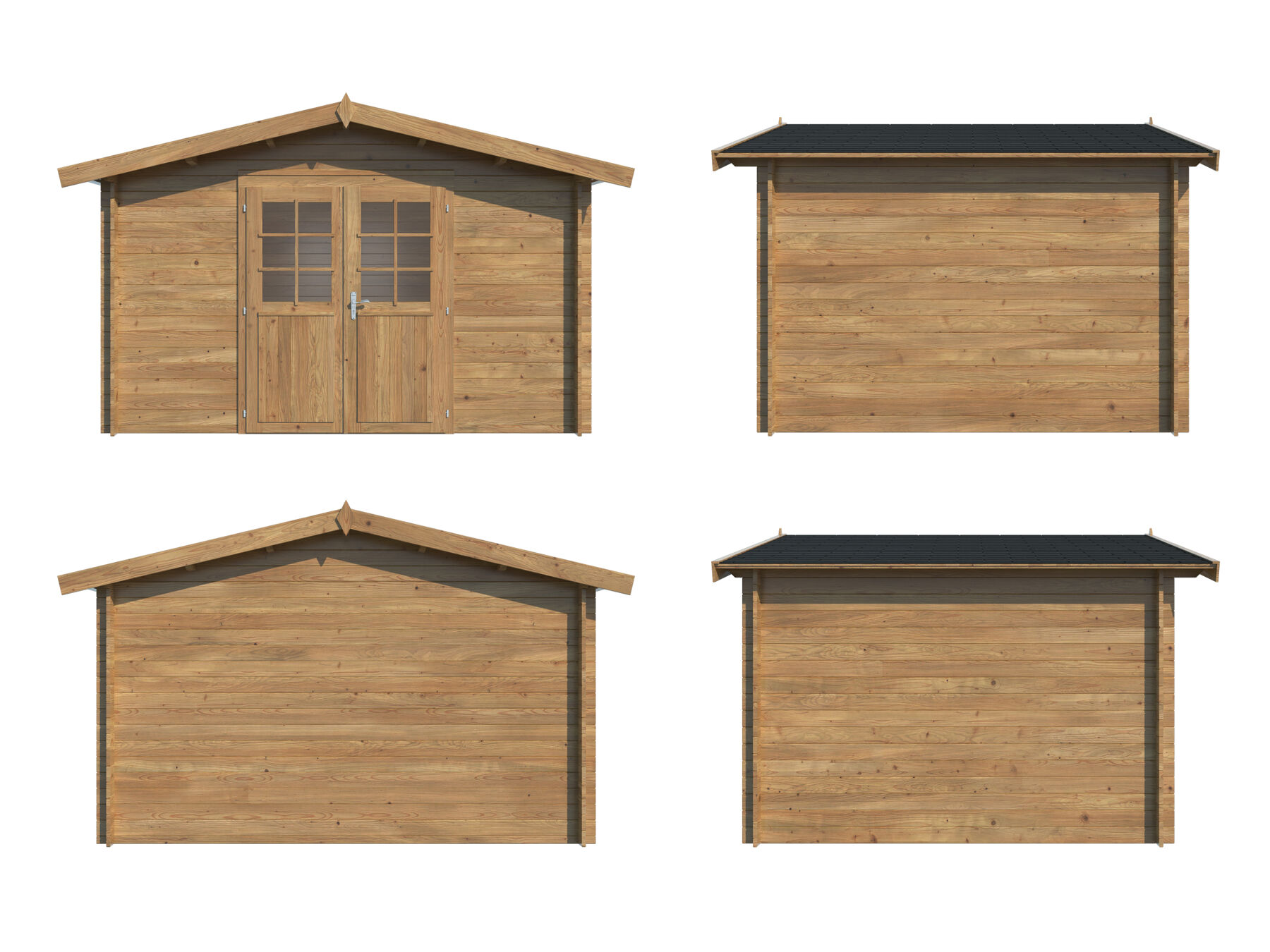 Gartenhaus Valentine 9,0 m² Braun
