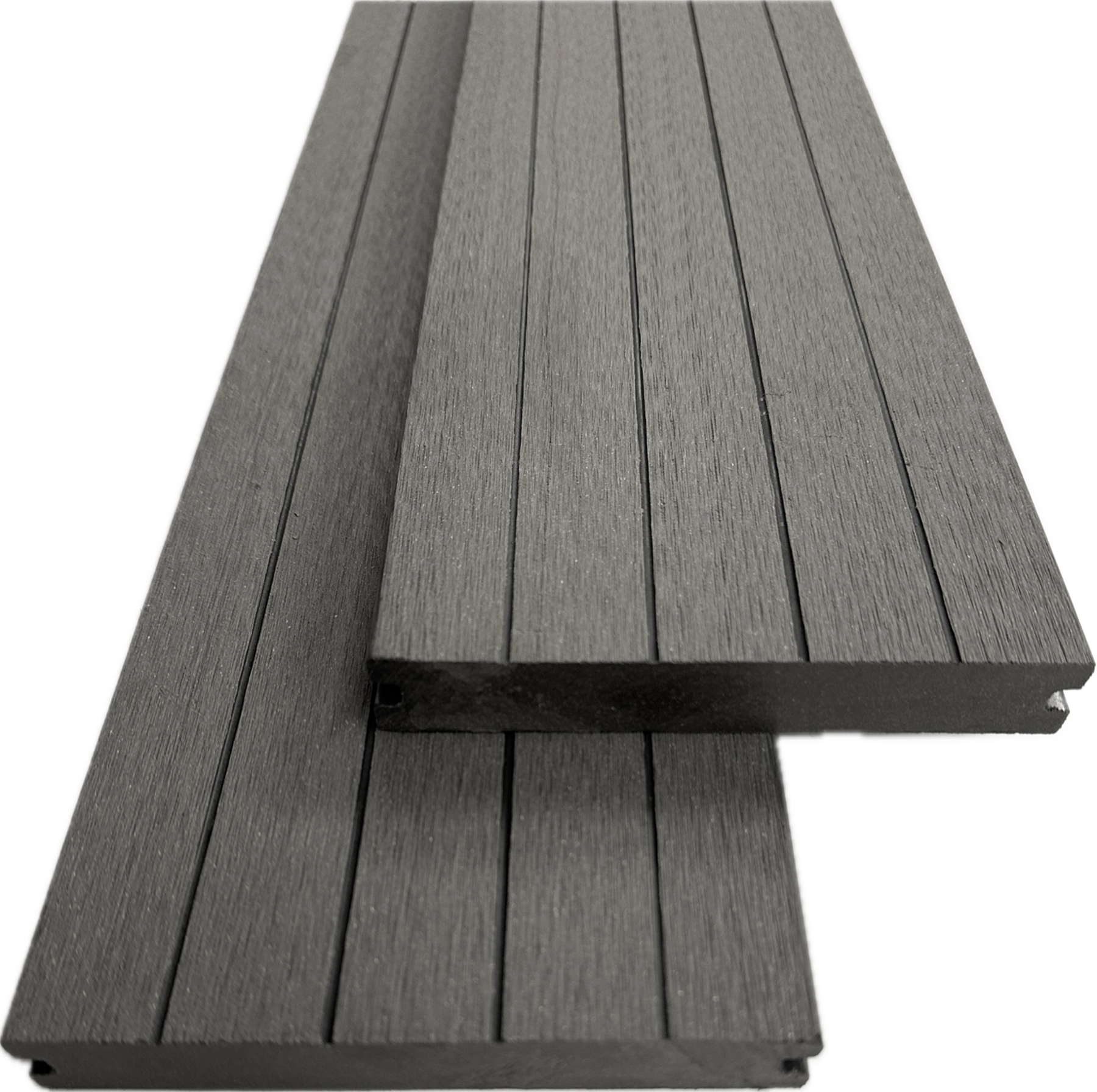 WPC Terrassendielen, Massiv Hellgrau 21x145x4000 mm WPC Terrassendielen, Massiv Hellgrau 21x145x4000 mm