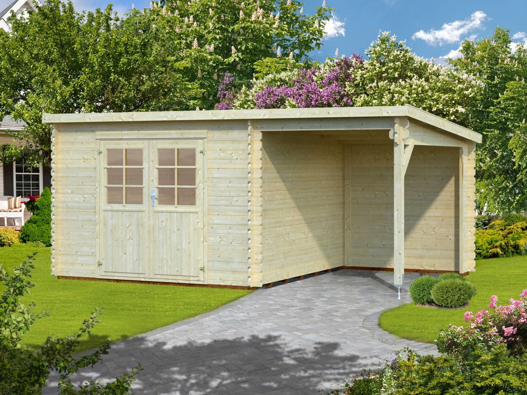 Gartenhaus Jever 3 Mit Anbau I