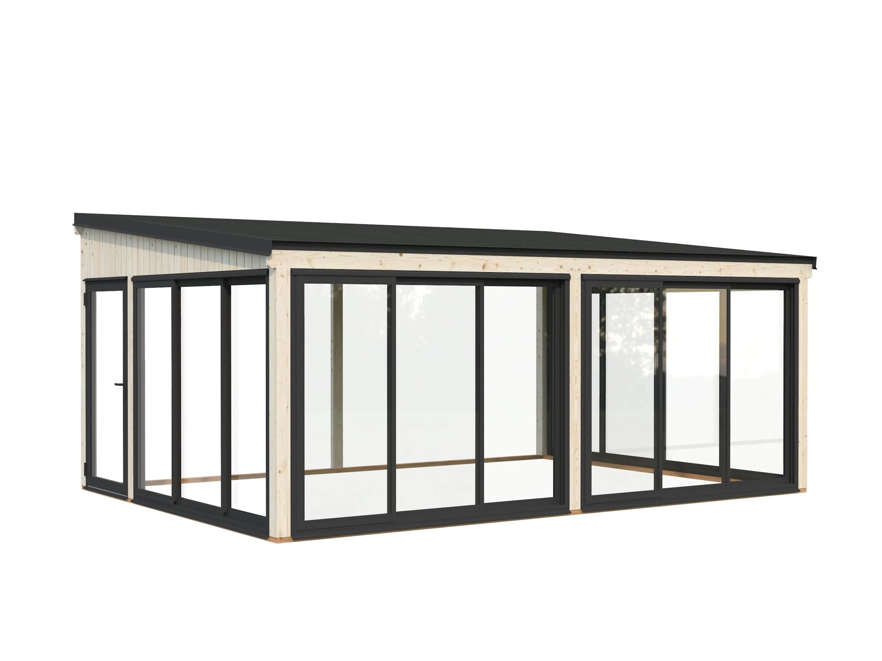 Terassenüberdachung Lumi 23,3 m² Slide Plus Tor, Architektur, Gebäude, Draußen, Unterschlupf
