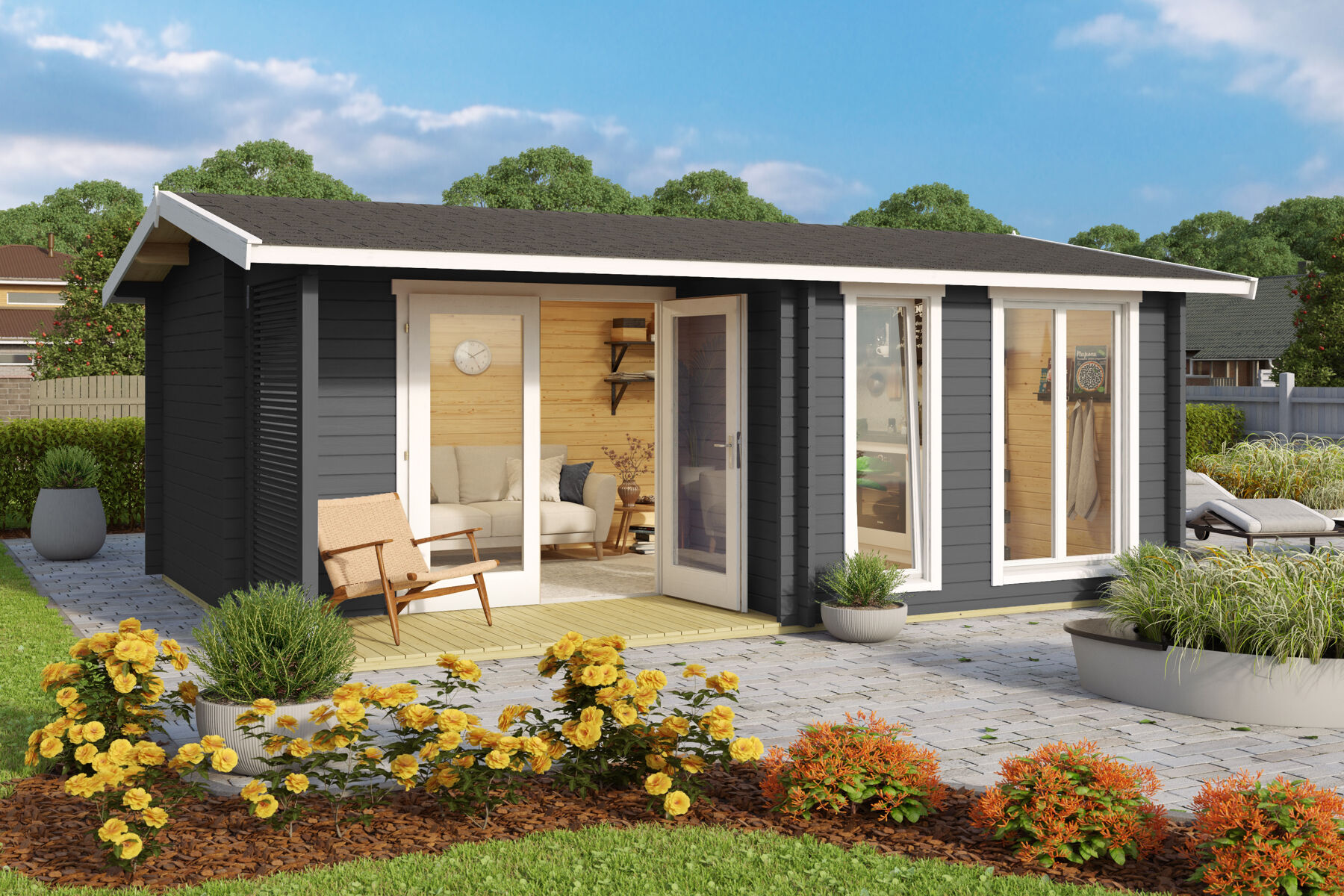 Gartenhaus Brighton 44 Carbongrau