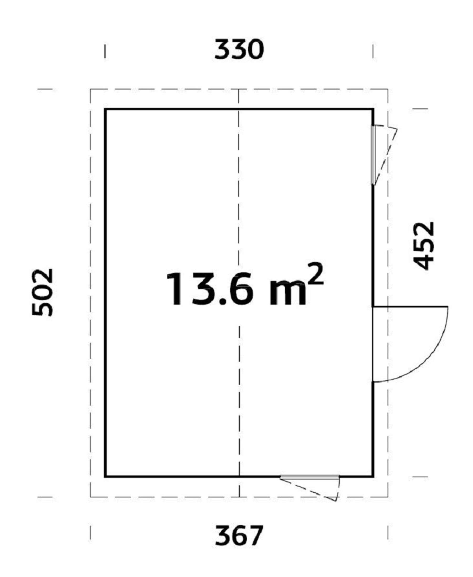 Nordic-Haus Hedwig 13,6 m²