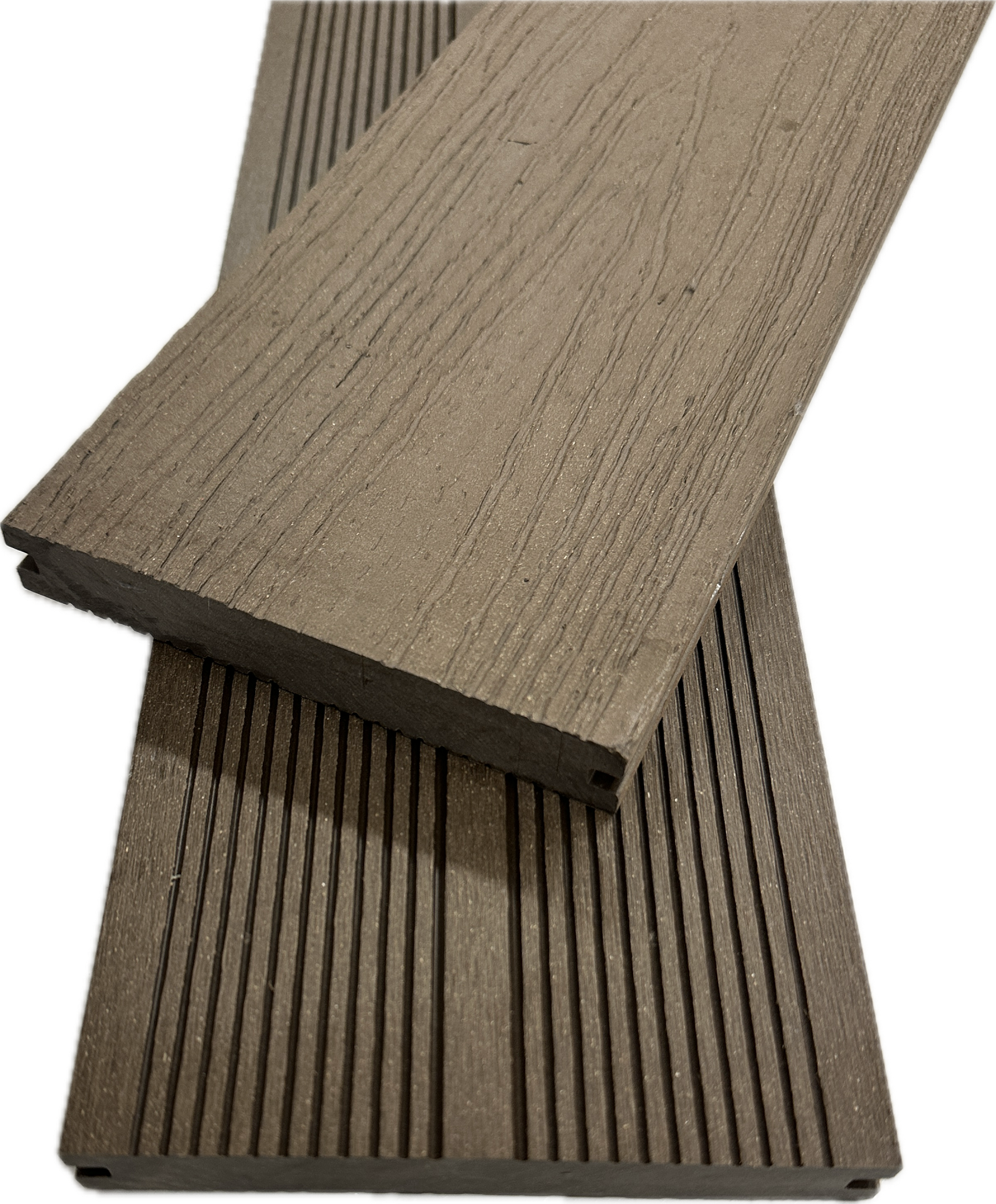 WPC Terrassendielen,  Massiv Braun 20x140x2700 mm