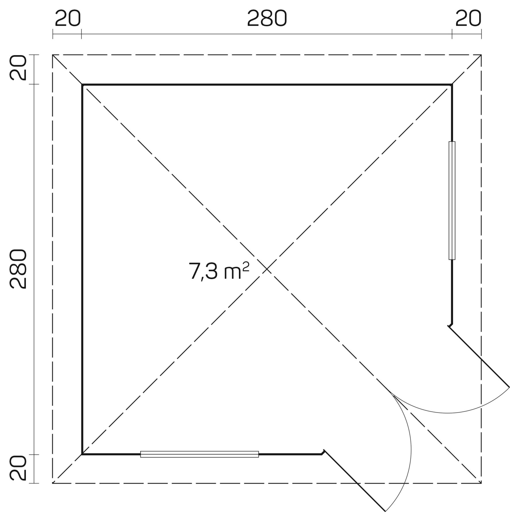 Gartenhaus Victoria B 40