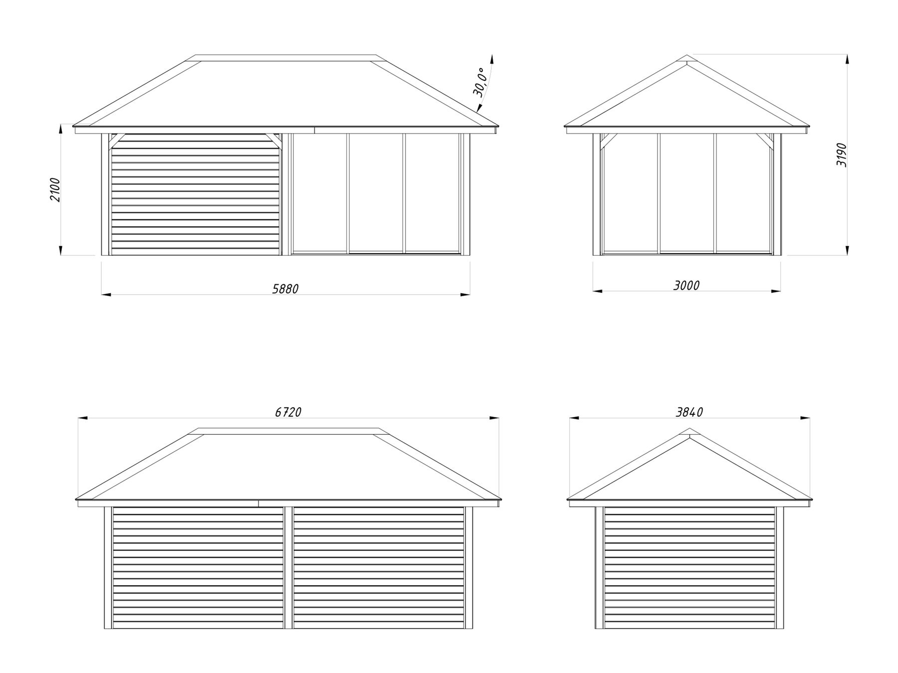 Garage, Drinnen, Fenster